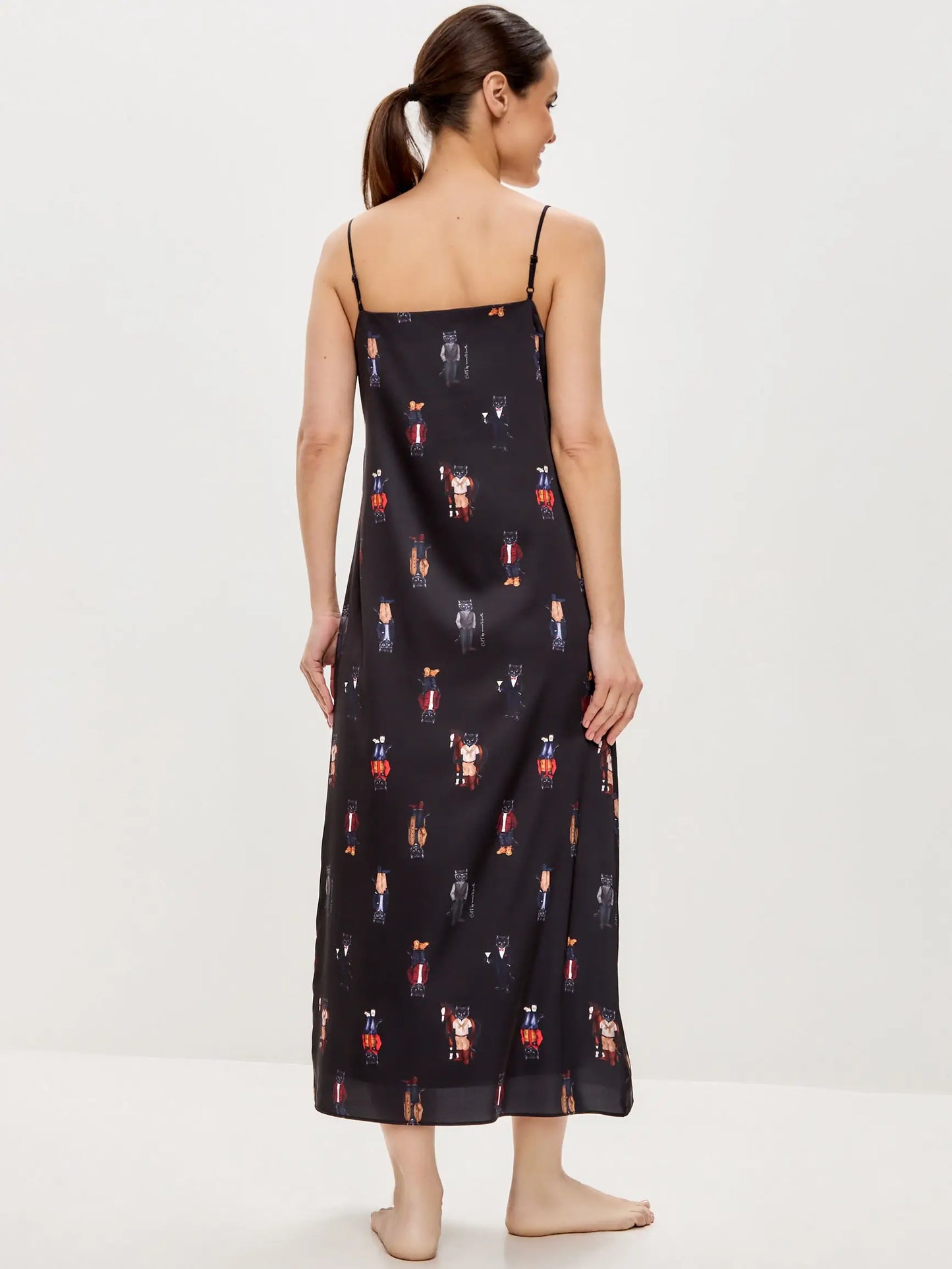 Black Silk Loungewear | Loungewear For Cat Lovers | Cat e Lolette