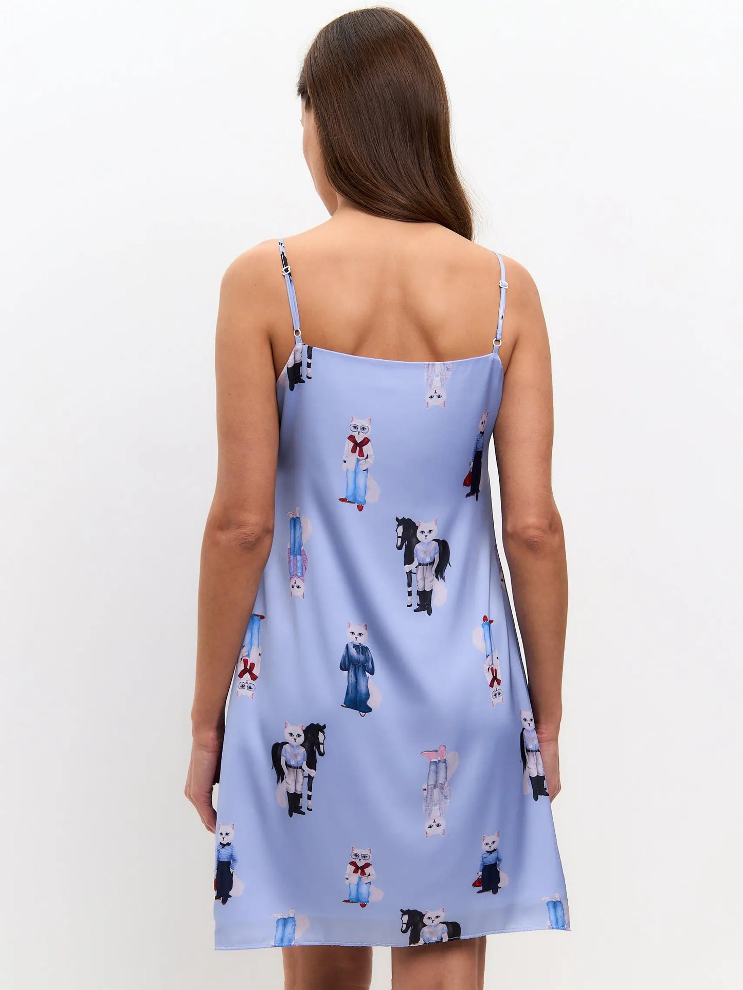 Blue Silk Loungewear | Loungewear For Cat Lovers | Cat e Lolette