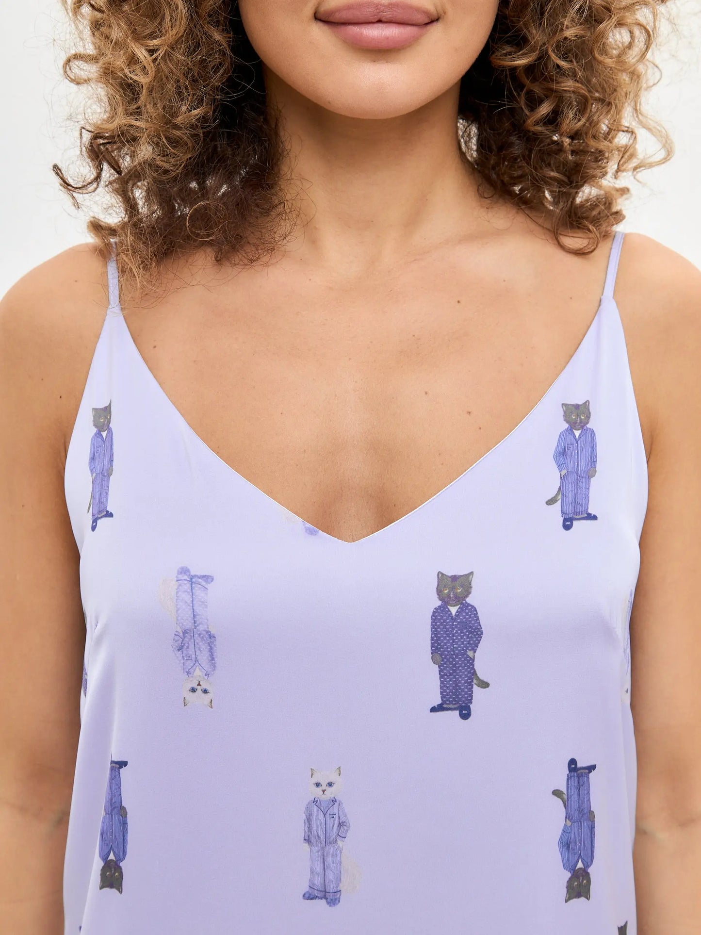 Blue Silk Loungewear | Loungewear For Cat Lovers | Cat e Lolette