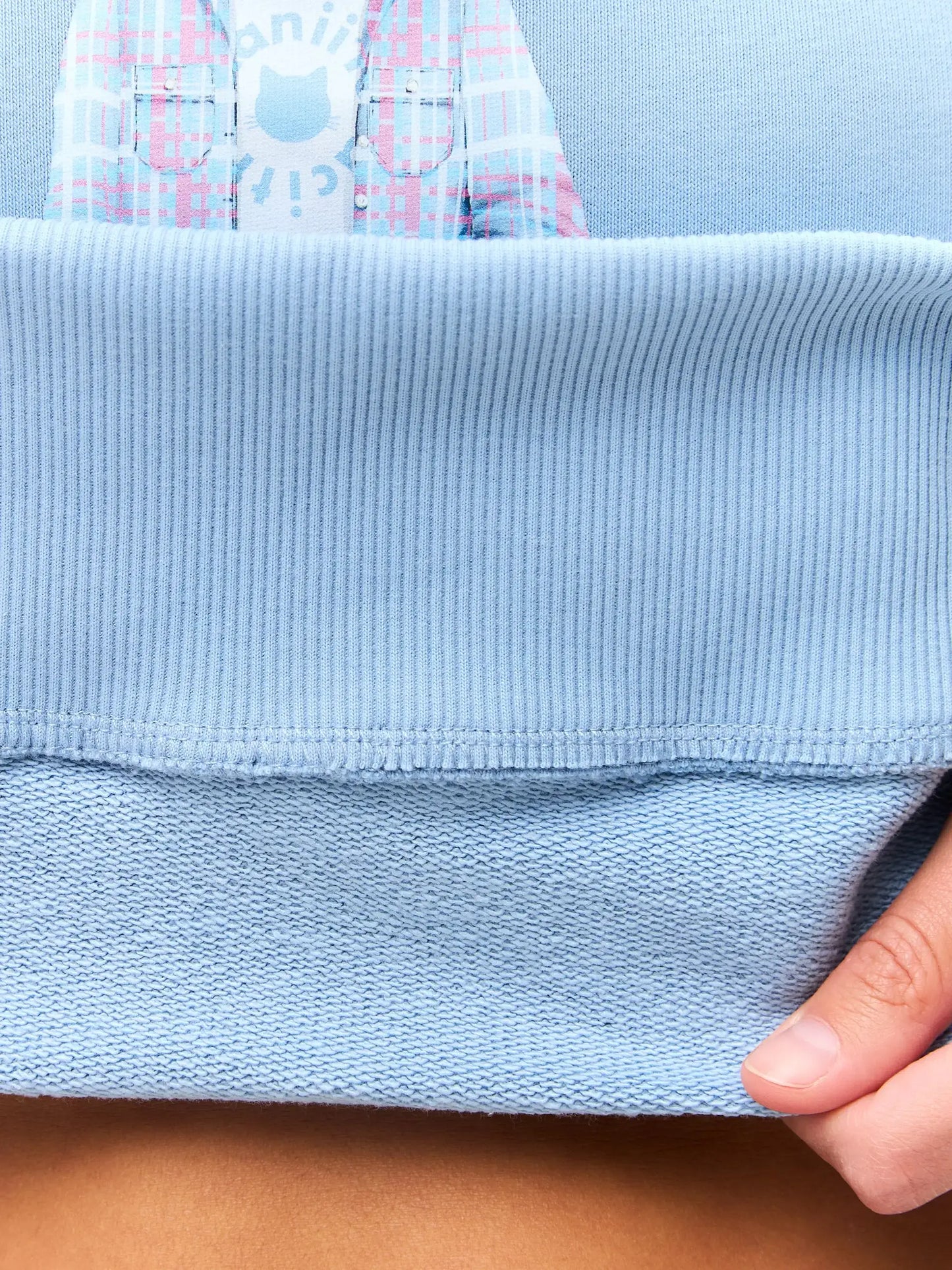 Blue Sweatshirt White Country Cat | Hoodie & sweatshirt For Cat