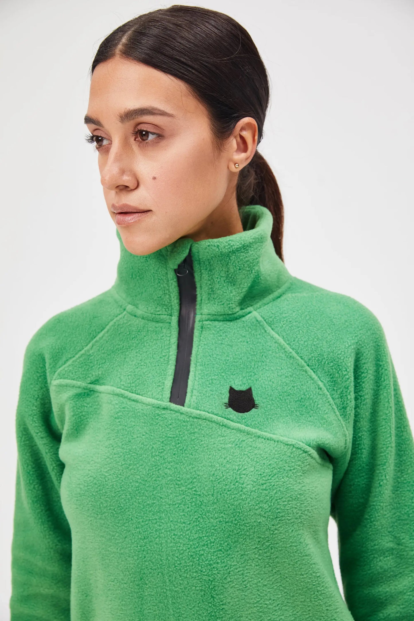 Green Fleece Dress | Fleece (recycled) For Cat Lovers | Cat e Lolette