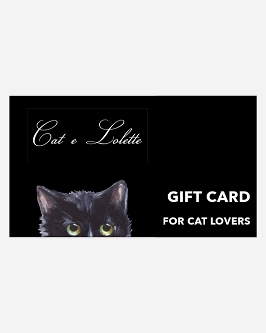 Gift Card for Cat Lovers | For Cat Lovers | Cat e Lolette