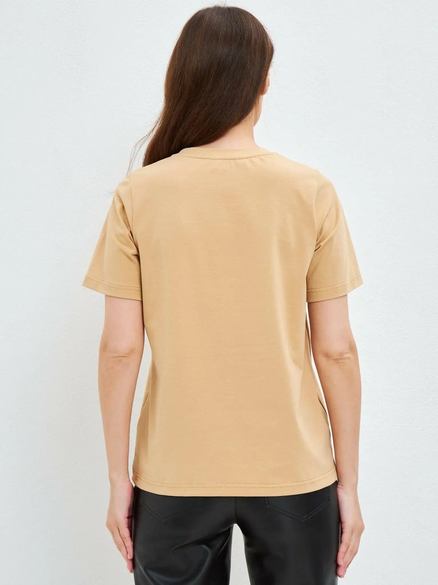Beige T-shirt Rocker Cat | T-shirt For Cat Lovers | Cat e Lolette