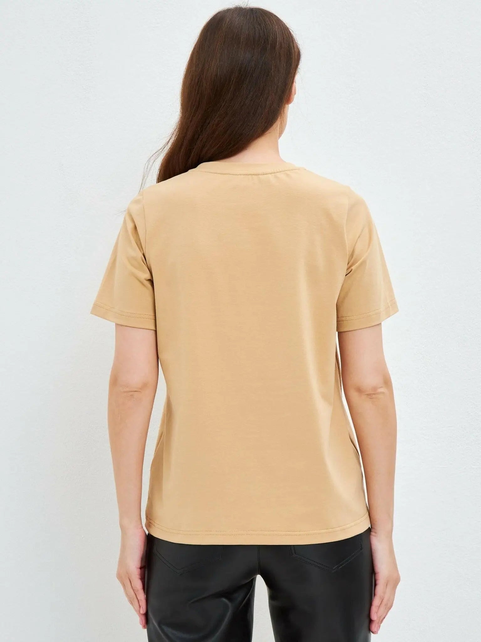 Beige T-shirt Rocker Cat | T-shirt For Cat Lovers | Cat e Lolette