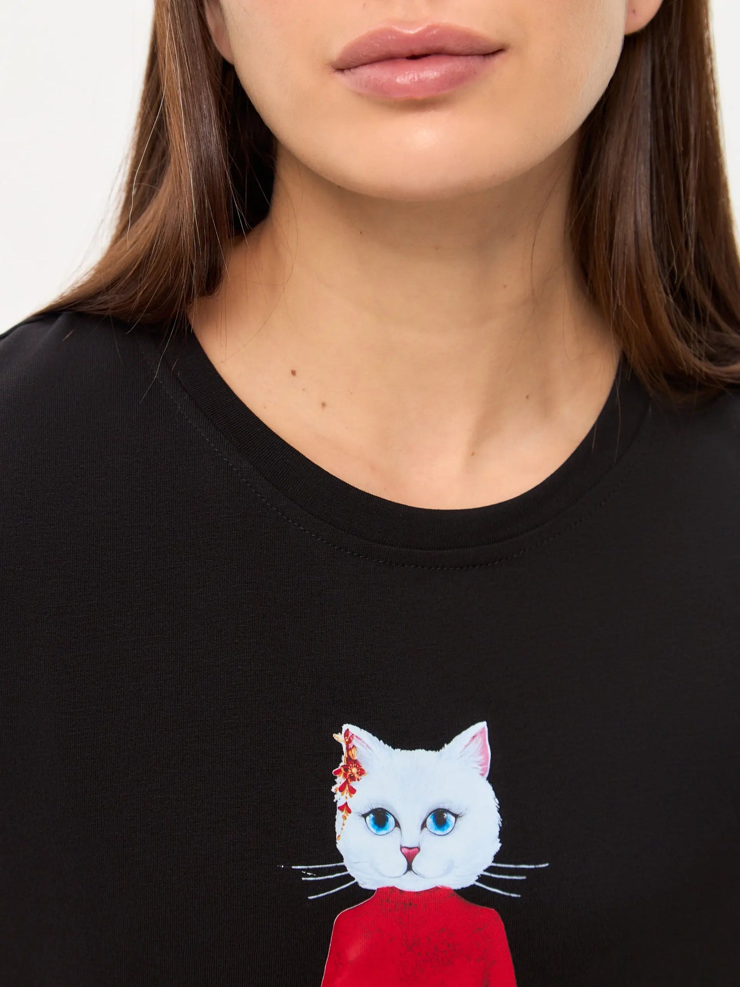 Black Dress Cat in Red | Dress For Cat Lovers | Cat e Lolette