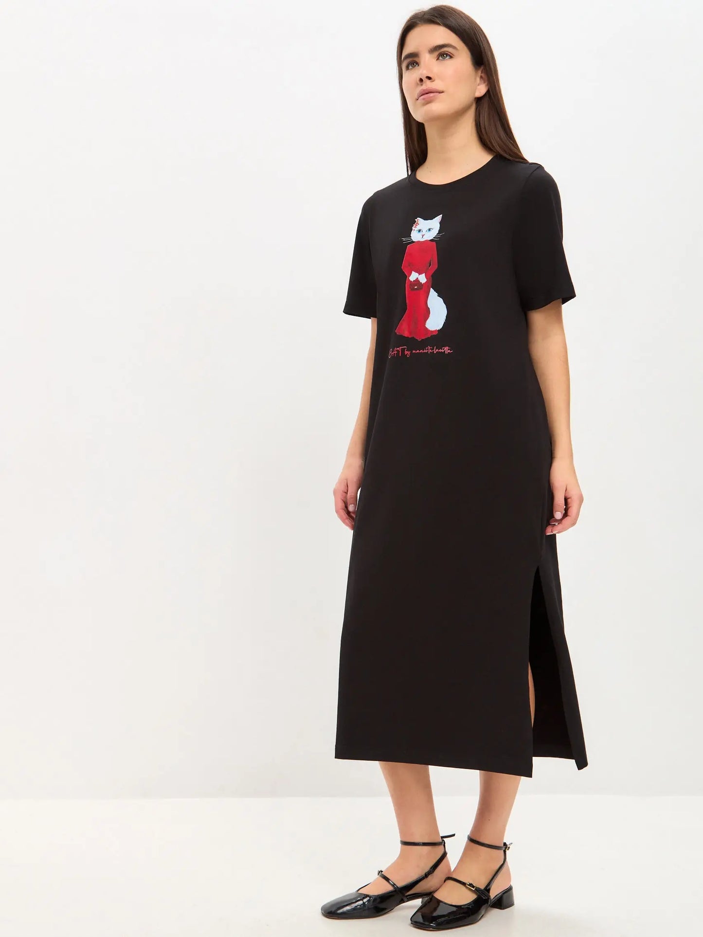 Black Dress Cat in Red | Dress For Cat Lovers | Cat e Lolette