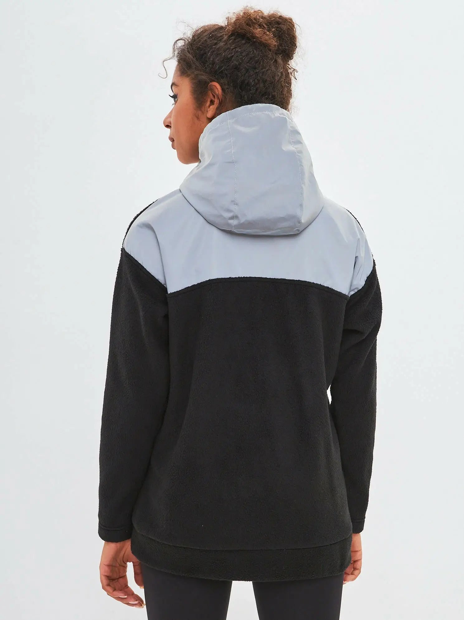 Black Fleece Hoodie Catrain | Fleece (recycled) For Cat Lovers | Cat