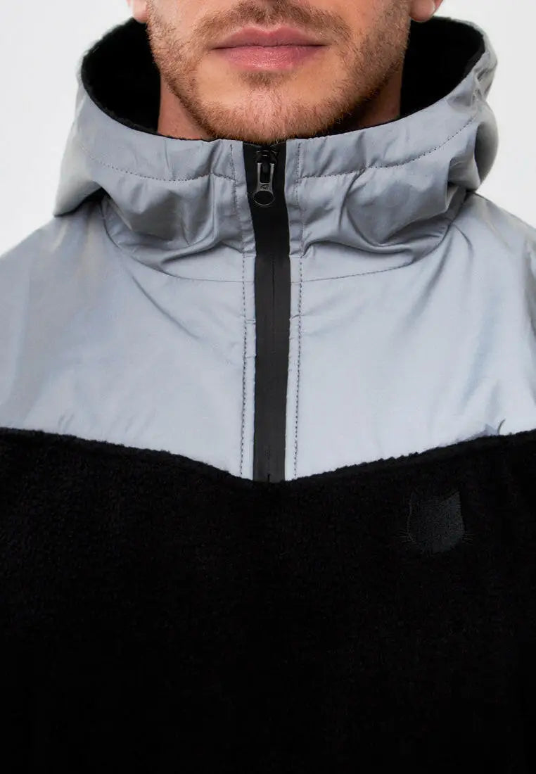 Black Fleece Hoodie Catrainm | Fleece (recycled) For Cat Lovers | Cat