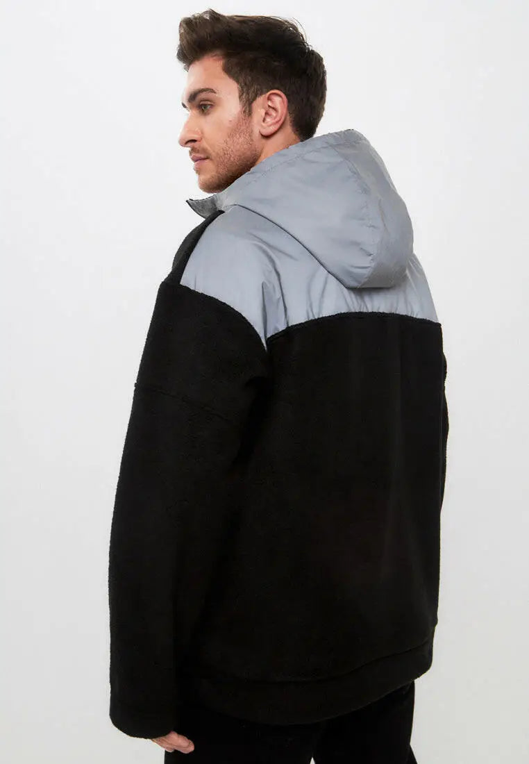 Black Fleece Hoodie Catrainm | Fleece (recycled) For Cat Lovers | Cat