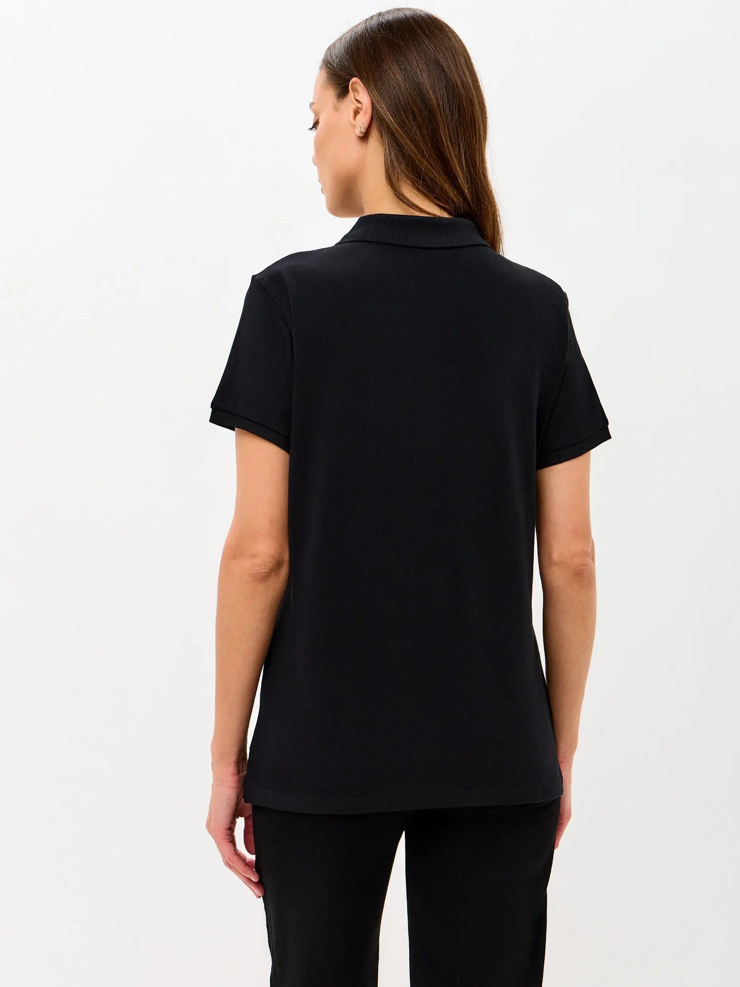 Black Polo T-shirt Cat | Polo t-shirt & dress For Cat Lovers | Cat e