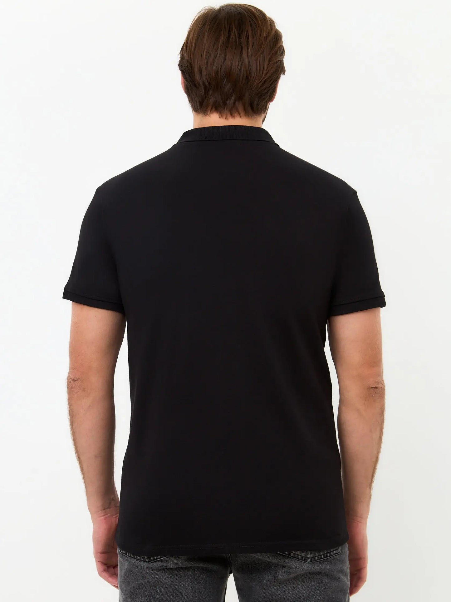 Black Polo T-shirt Cat | Polo t-shirt & dress For Cat Lovers | Cat e
