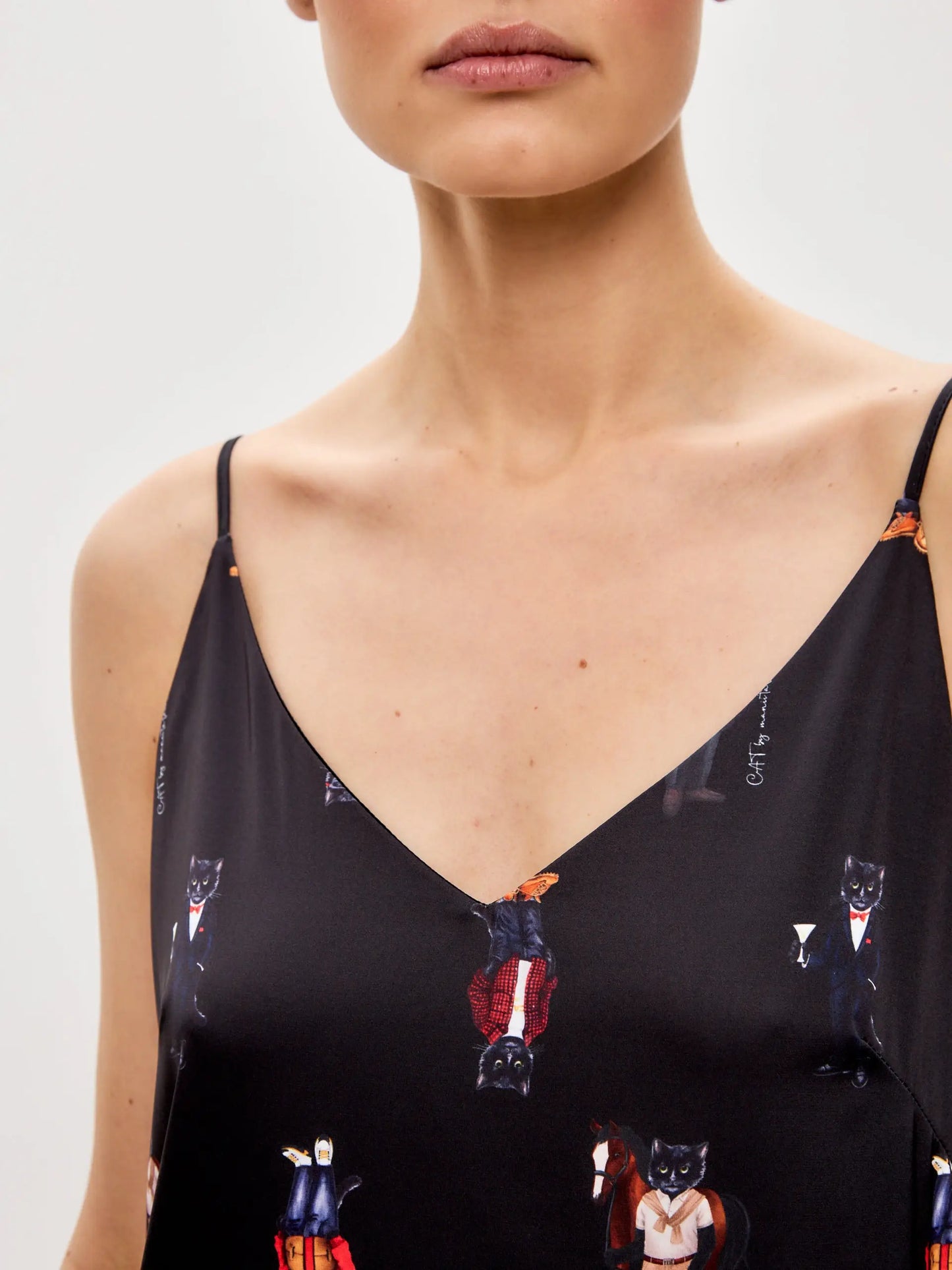 Black Silk Loungewear | Loungewear For Cat Lovers | Cat e Lolette