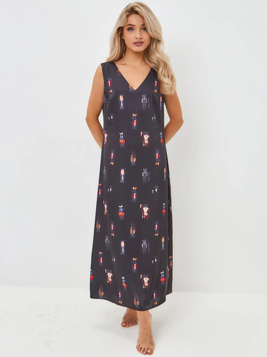 Black Silk Loungewear | Loungewear For Cat Lovers | Cat e Lolette