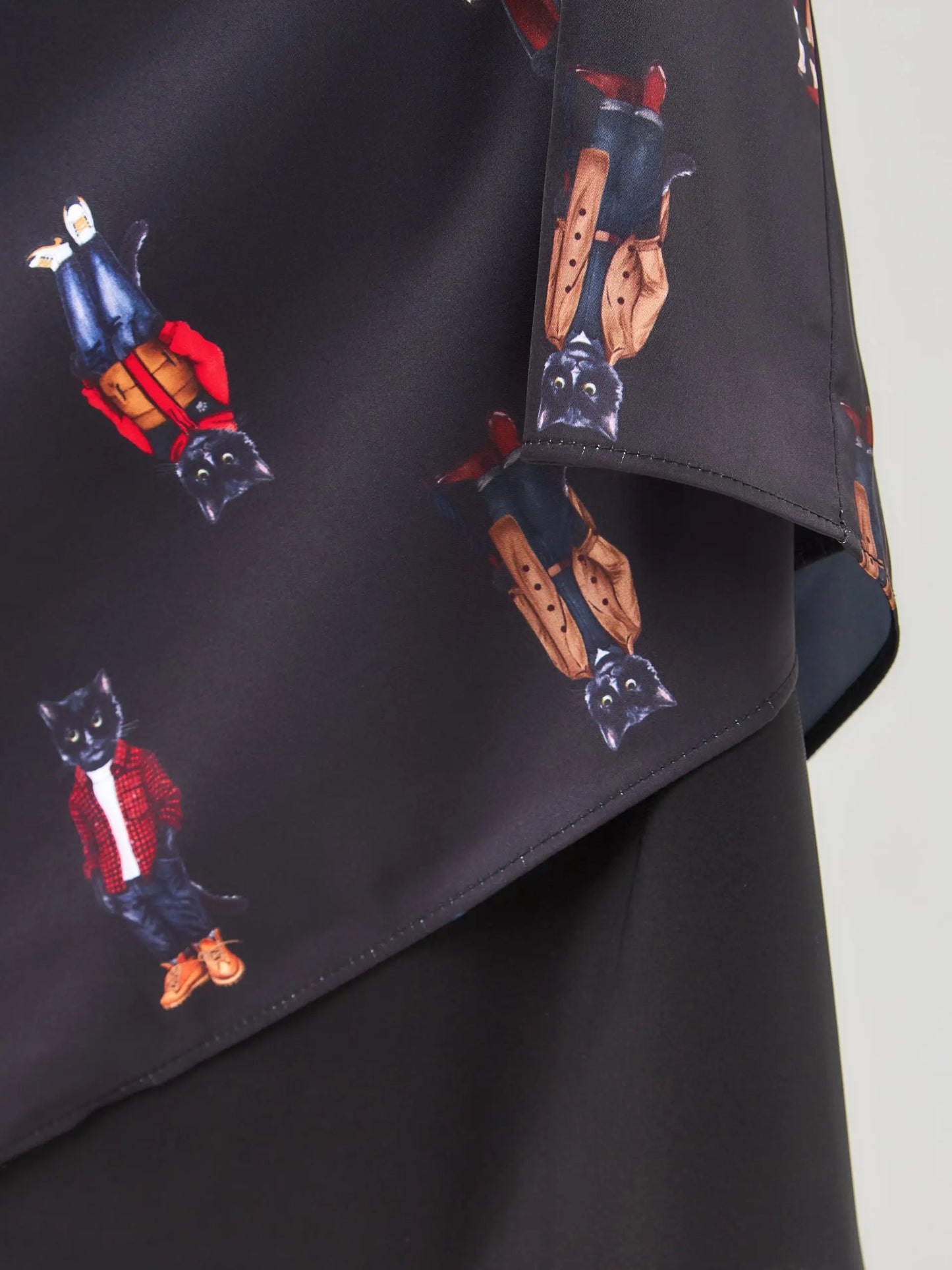Black Silk Loungewear | Loungewear For Cat Lovers | Cat e Lolette