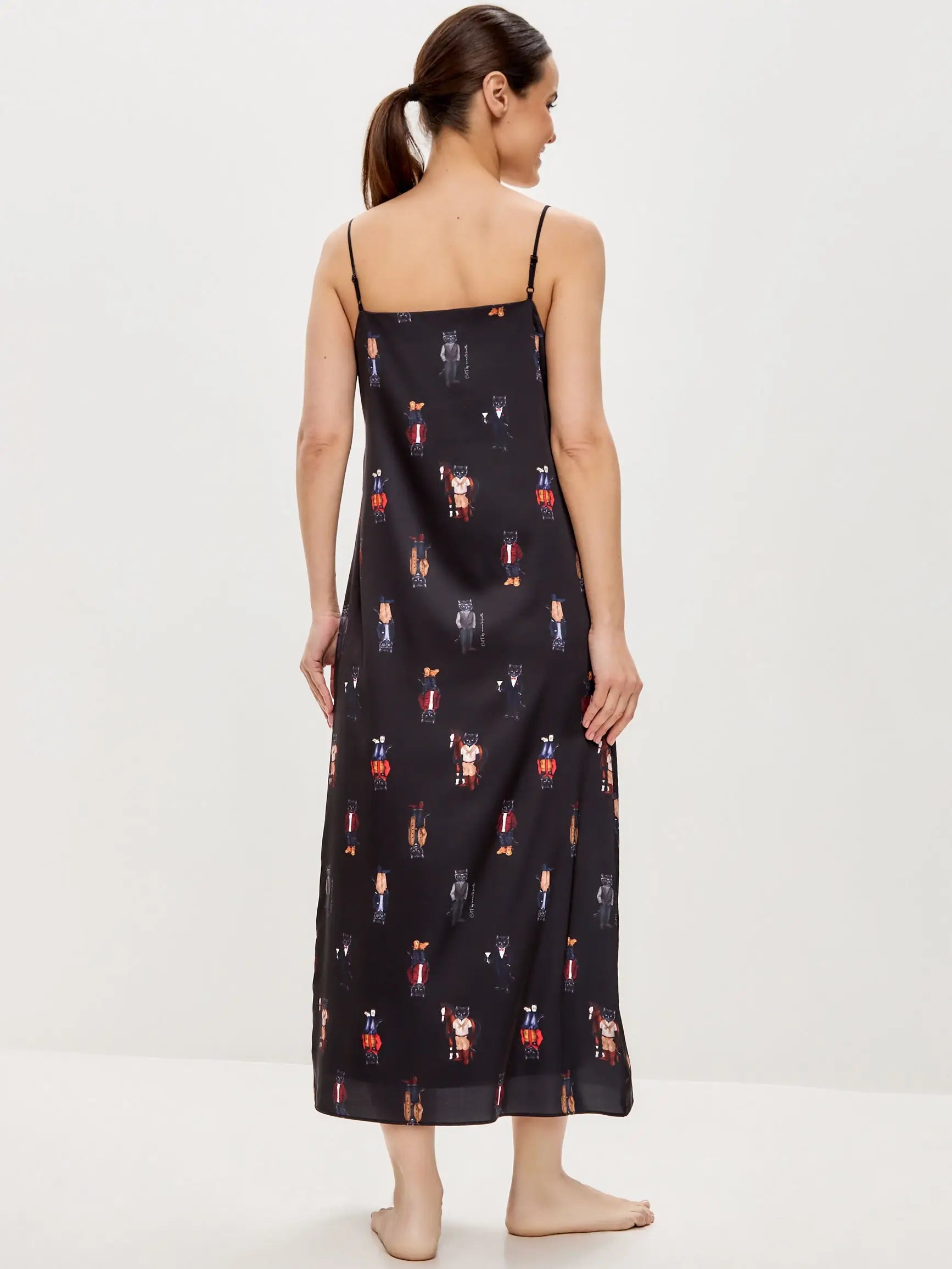 Black Silk Loungewear | Loungewear For Cat Lovers | Cat e Lolette