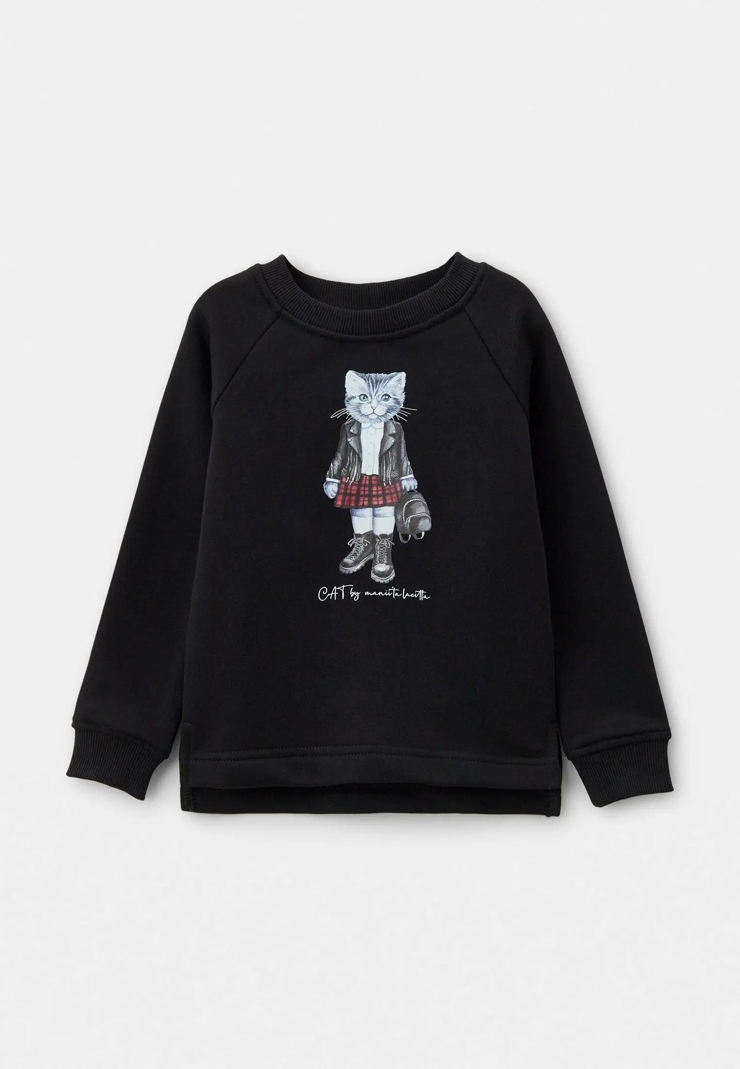 Black Sweatshirt Rocker Kitty | Hoodie & sweatshirt For Cat Lovers