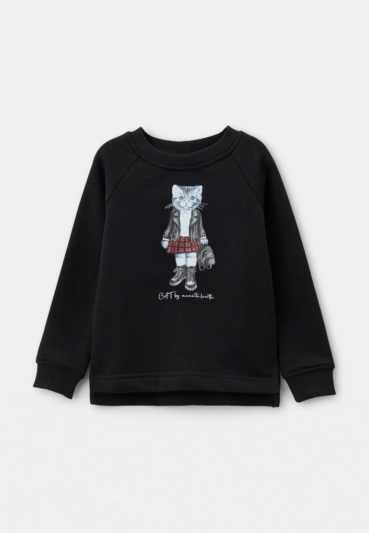 Black Sweatshirt Rocker Kitty | Hoodie & sweatshirt For Cat Lovers