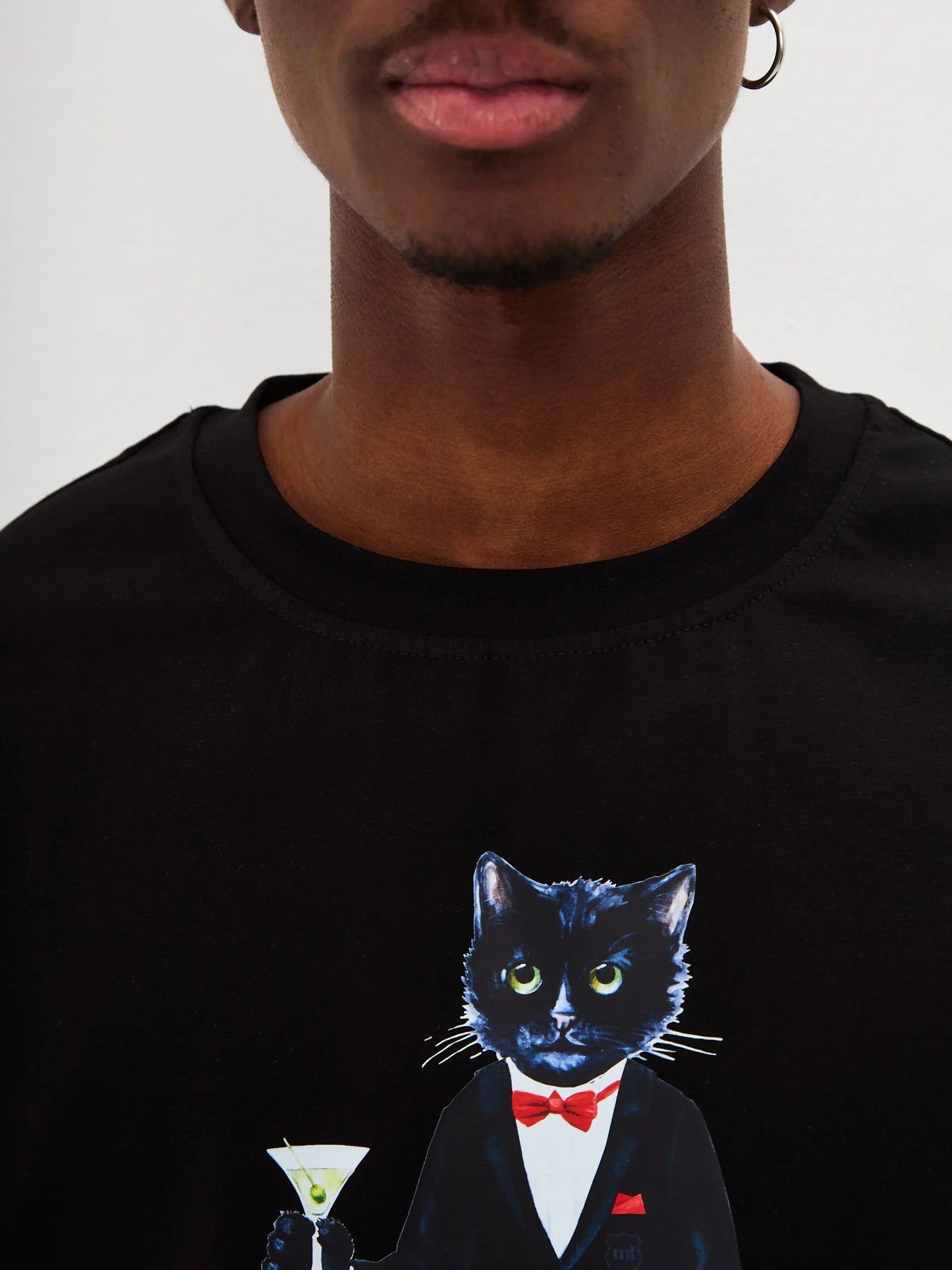 Black T-shirt Dandy Cat | T-shirt For Cat Lovers | Cat e Lolette