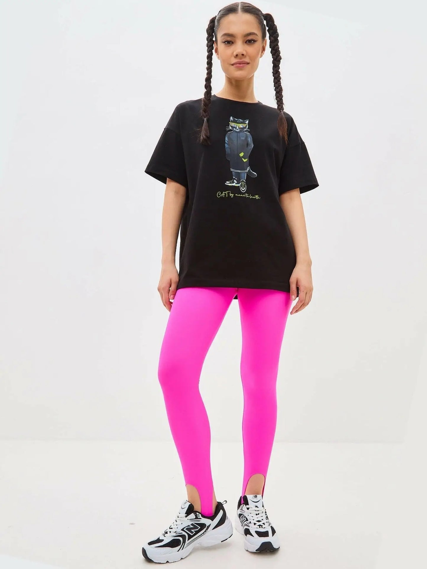 Black T-shirt Sport Cat | T-shirt For Cat Lovers | Cat e Lolette
