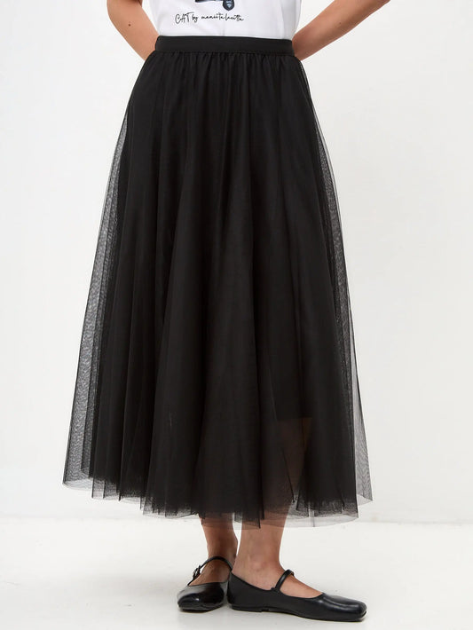 Black Tulle Skirt Rocky | Bottom For Cat Lovers | Cat e Lolette