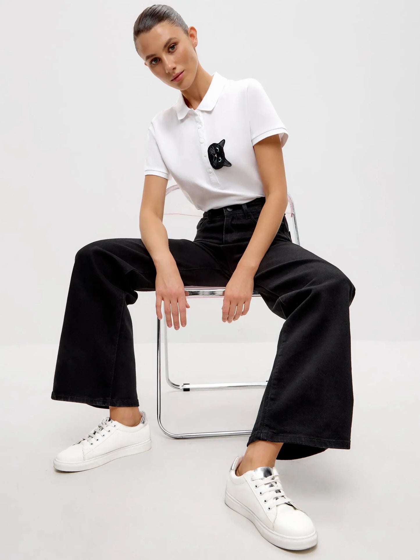 Black Women’s Jeans | Bottom For Cat Lovers | Cat e Lolette