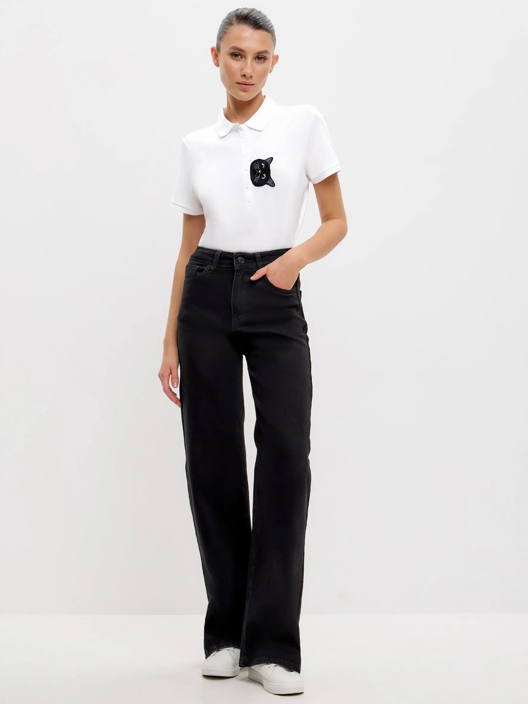 Black Women’s Jeans | Bottom For Cat Lovers | Cat e Lolette