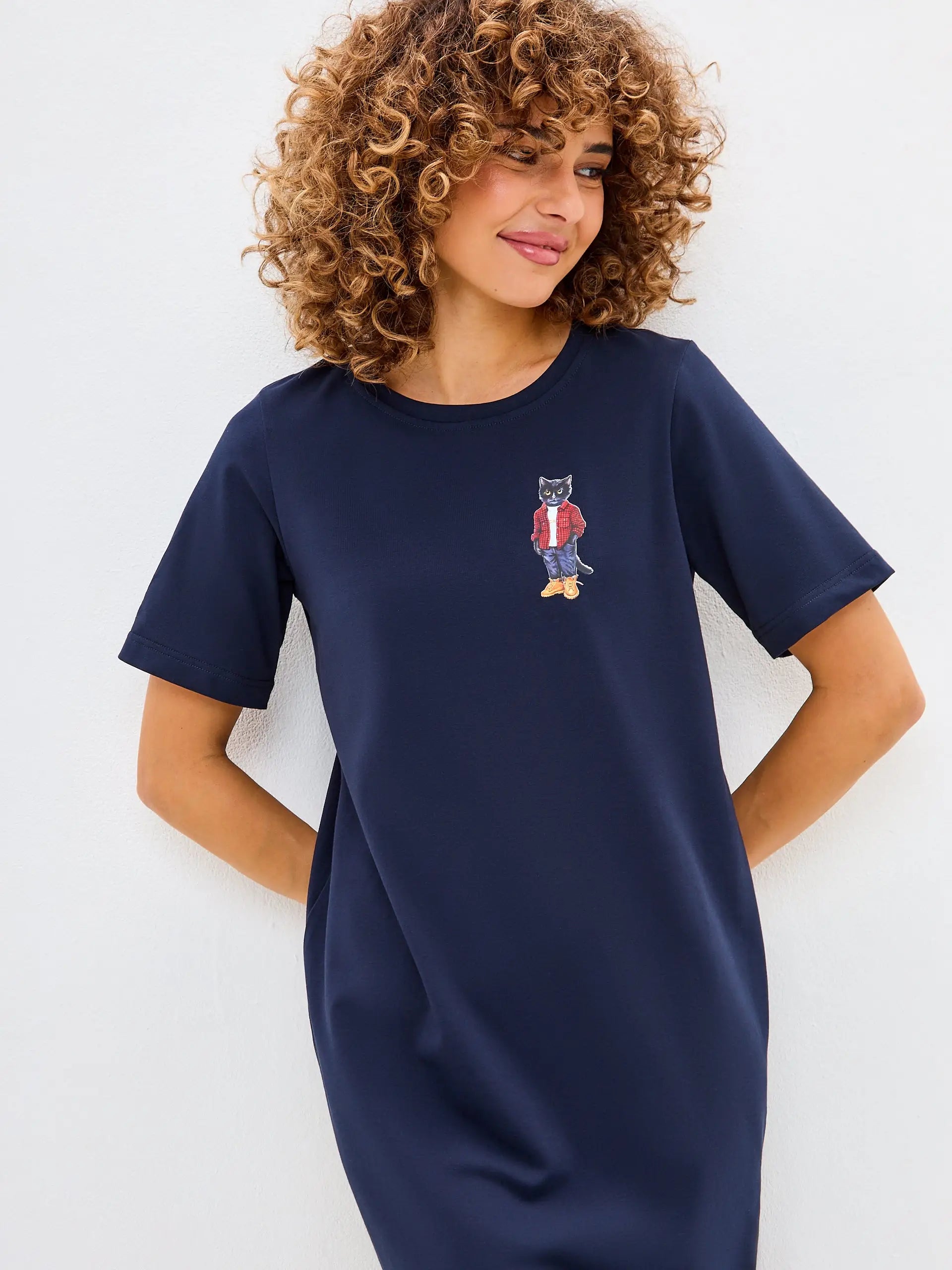 Blue Dress Country Cat | Dress For Cat Lovers | Cat e Lolette
