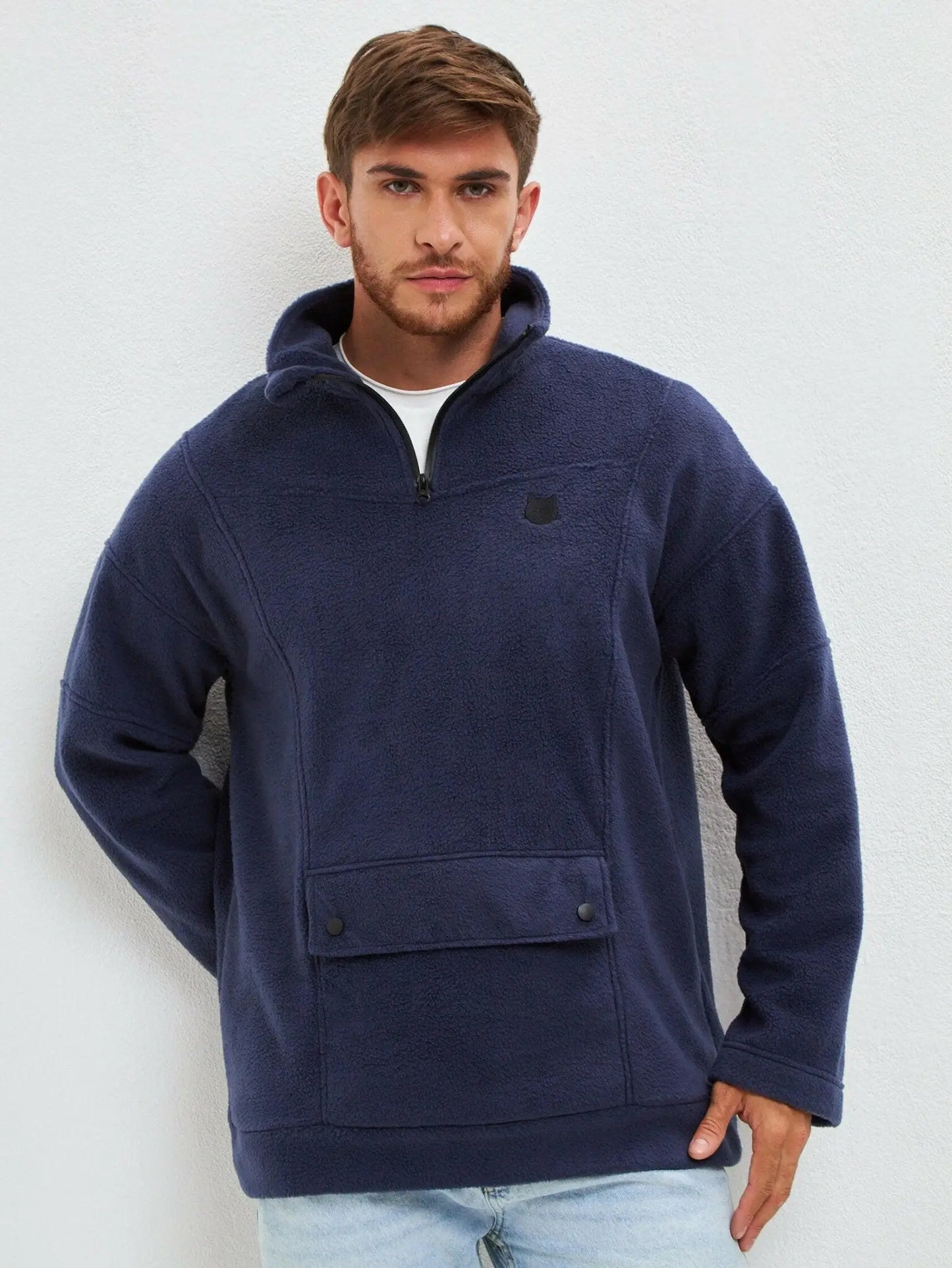 Blue Fleece Sweatshirt Catfleesm | Fleece (recycled) For Cat Lovers