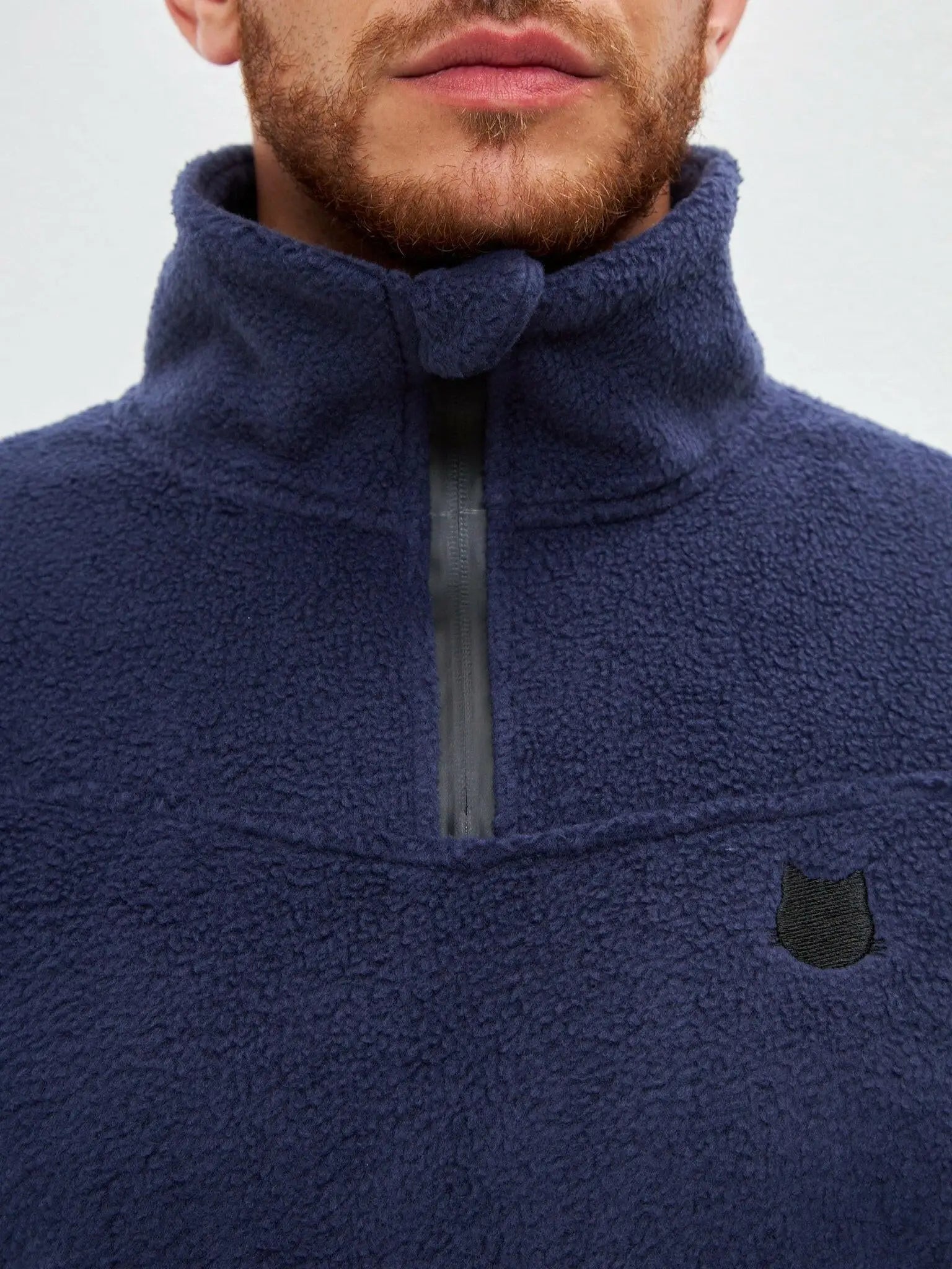Blue Fleece Sweatshirt Catfleesm | Fleece (recycled) For Cat Lovers