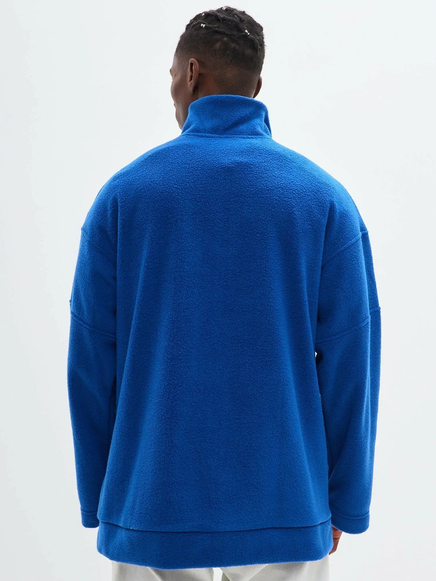 Blue Fleece Sweatshirt | Fleece (recycled) For Cat Lovers | Cat e