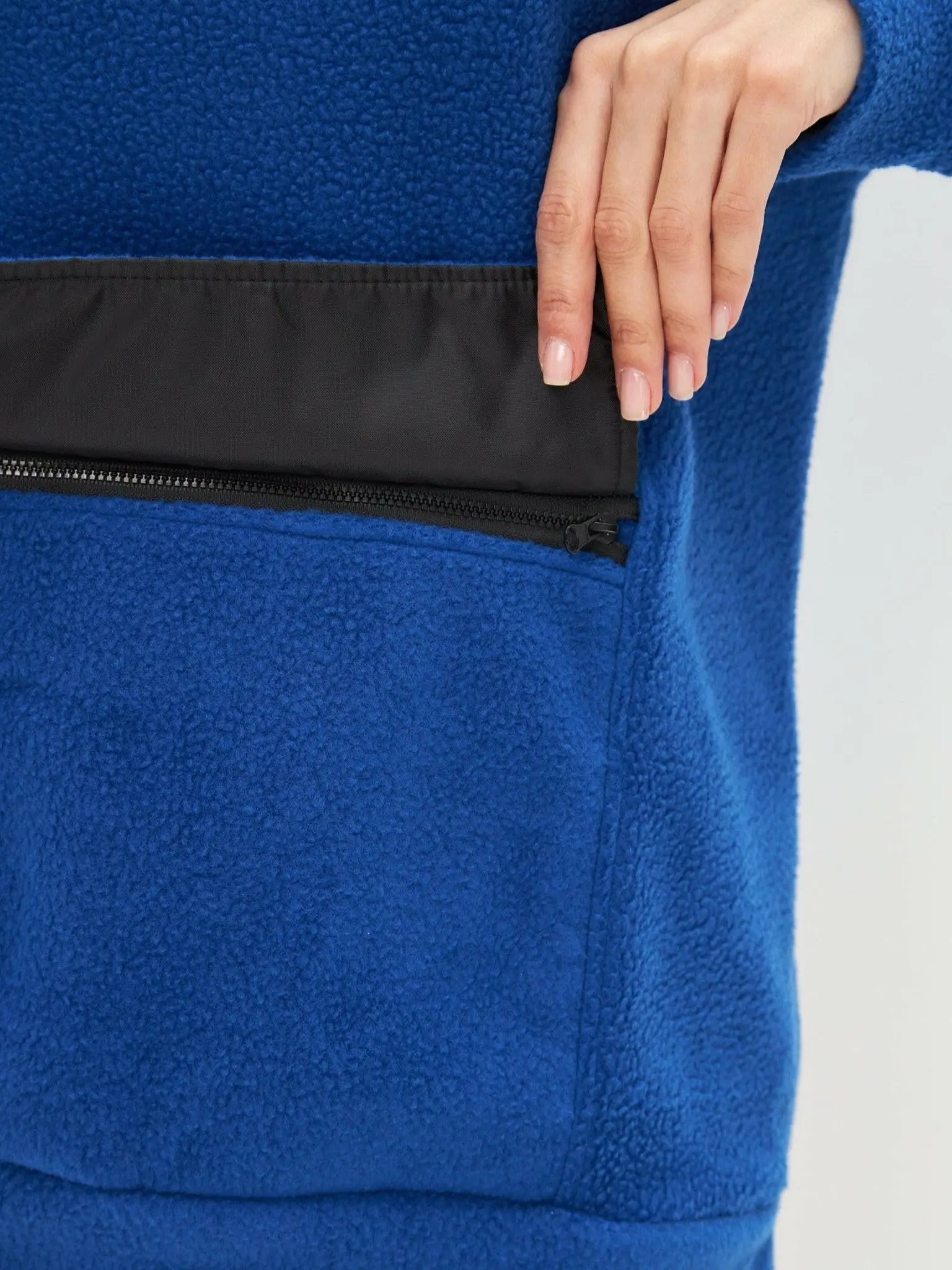 Blue Fleece Sweatshirt | Fleece (recycled) For Cat Lovers | Cat e