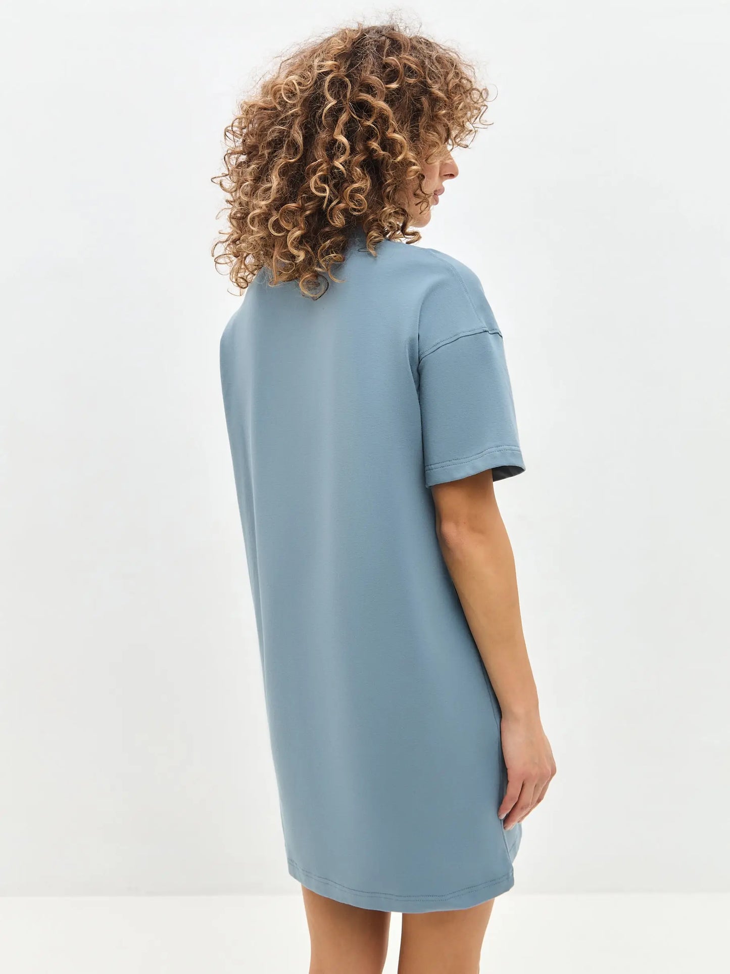 Blue Oversized T-shirt Spa Cat | Loungewear For Cat Lovers | Cat e