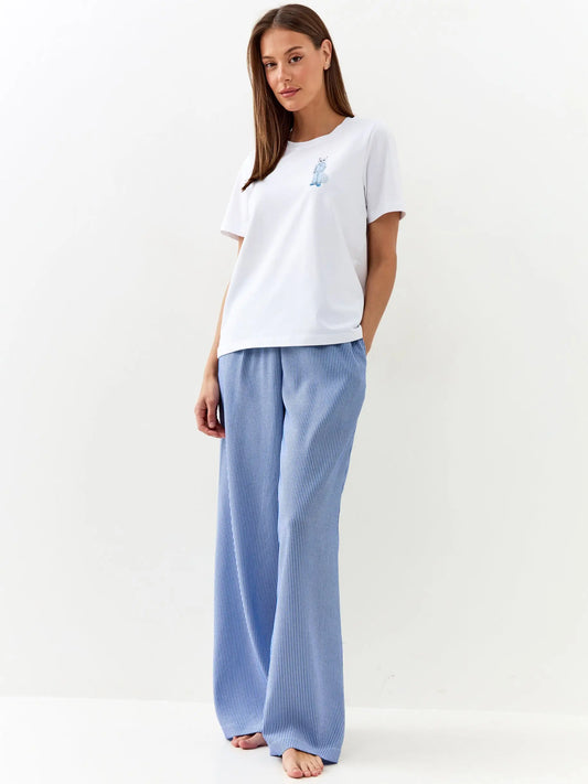 Blue Pajamas Catsleep | Loungewear For Cat Lovers | Cat e Lolette
