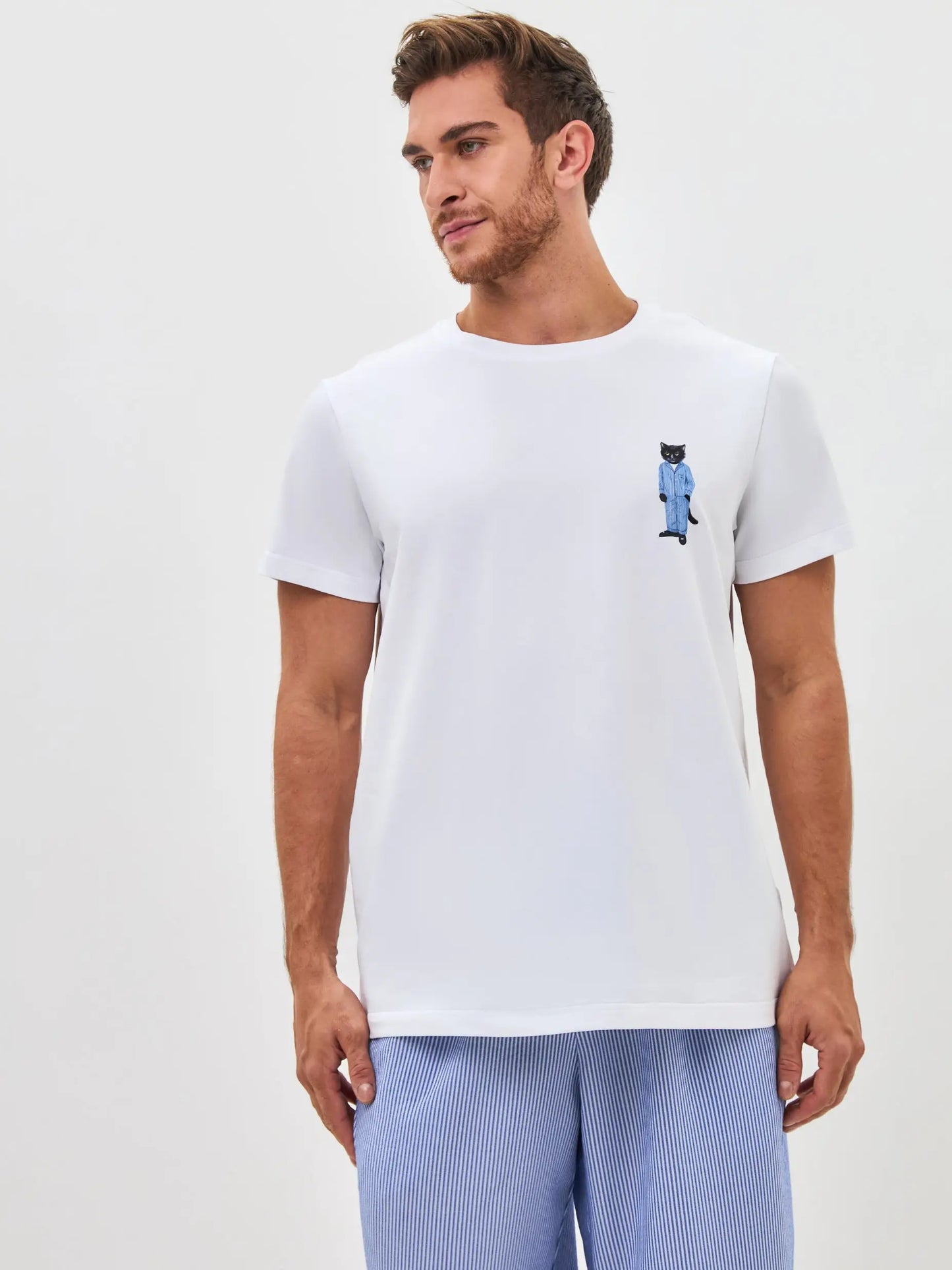 Blue Pajamas Catsleepm | Loungewear For Cat Lovers | Cat e Lolette