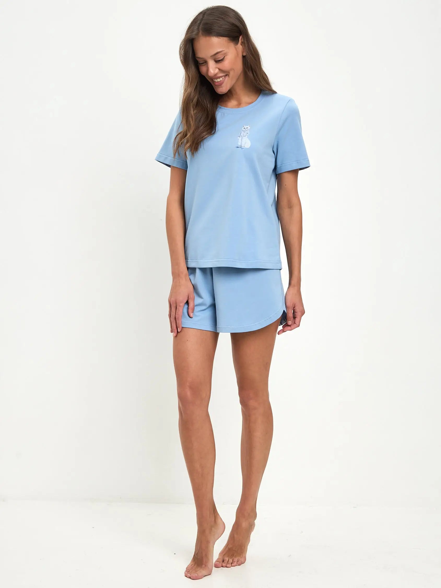 Blue Pajamas | Loungewear For Cat Lovers | Cat e Lolette