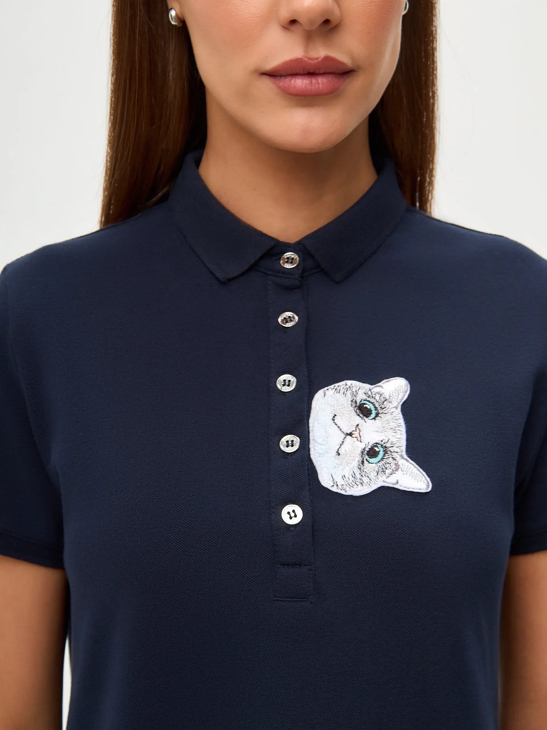 Blue Polo Dress Cat | Polo t-shirt & dress For Cat Lovers | Cat e