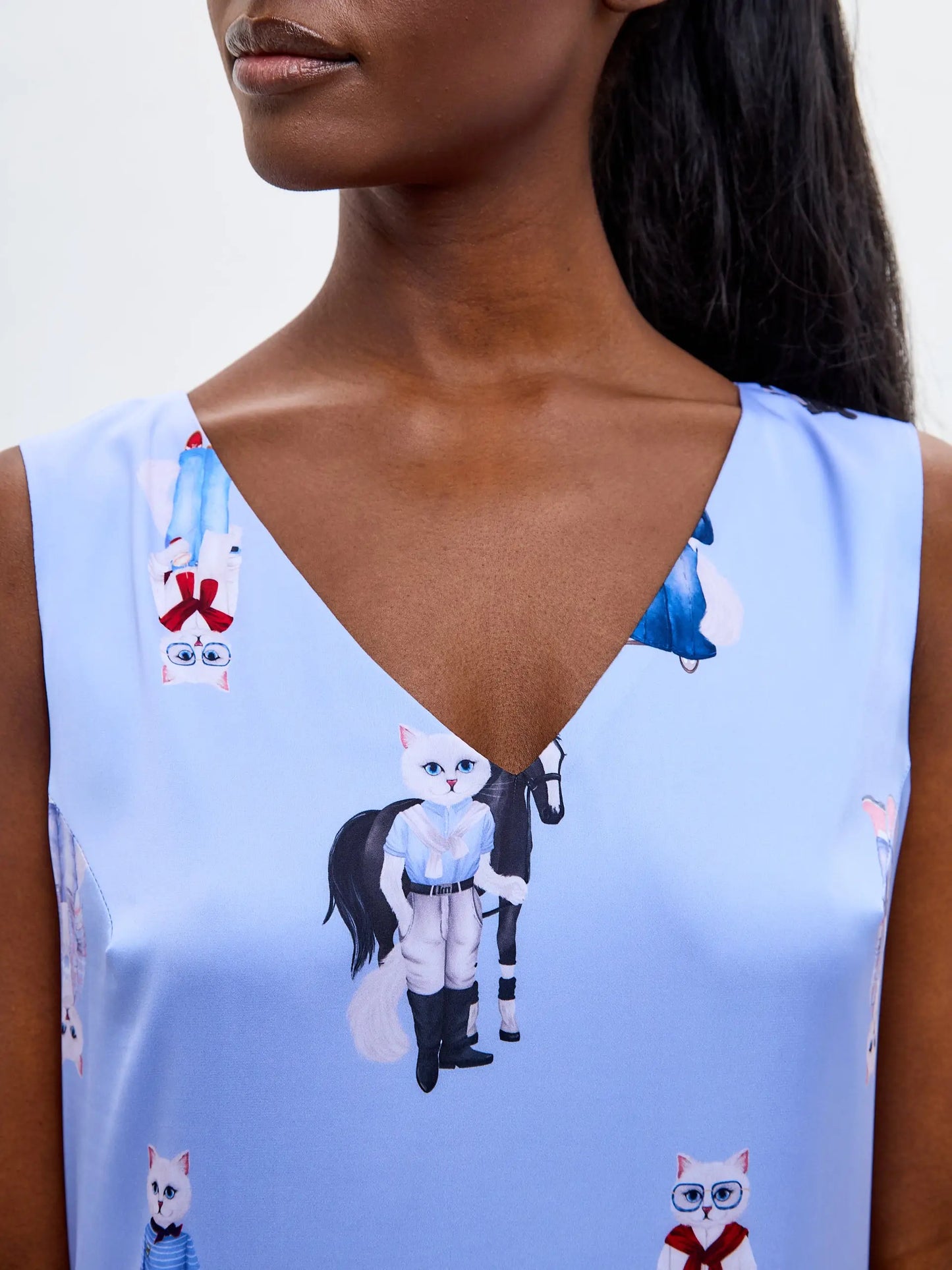 Blue Silk Loungewear | Loungewear For Cat Lovers | Cat e Lolette