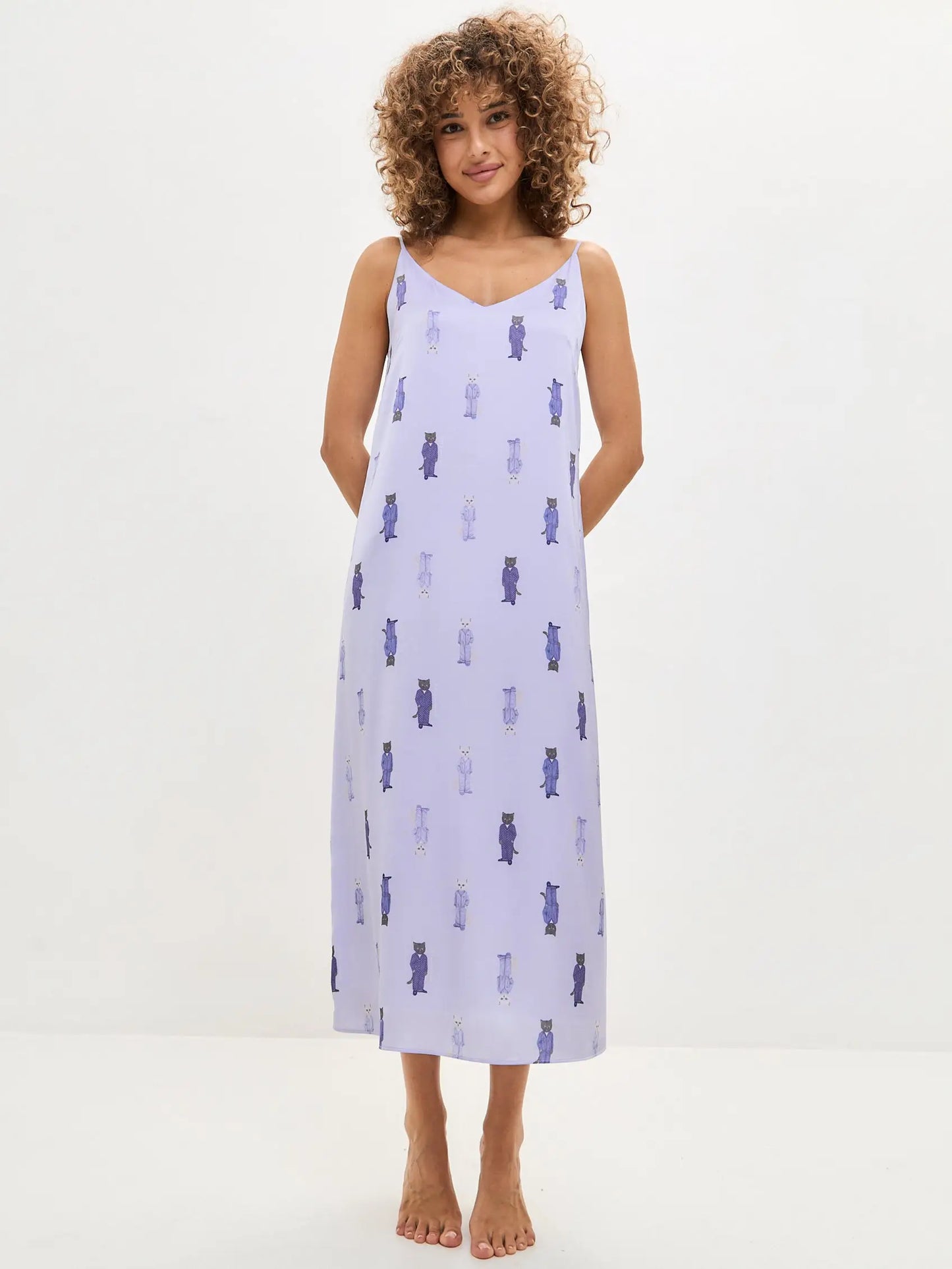 Blue Silk Loungewear | Loungewear For Cat Lovers | Cat e Lolette