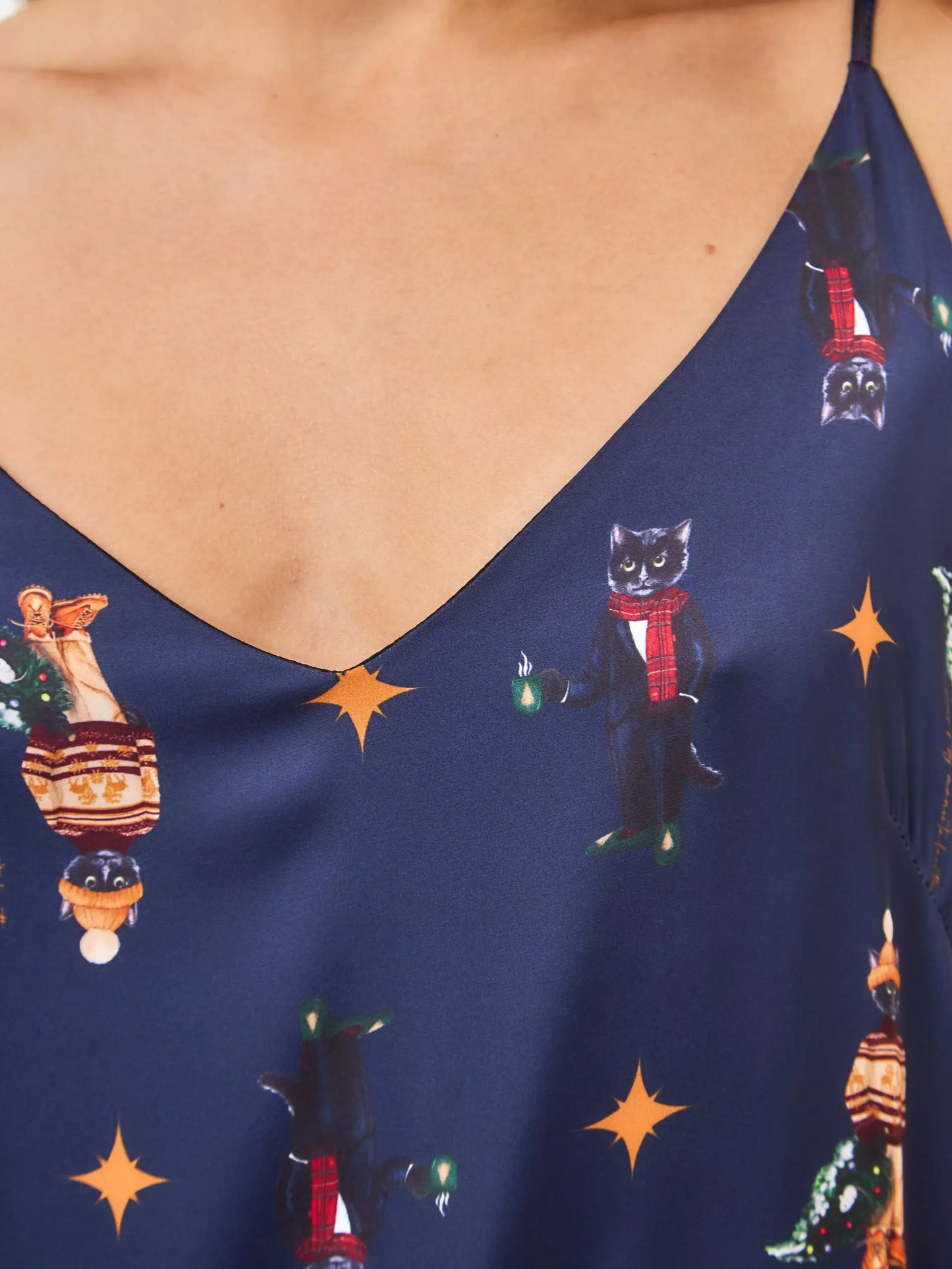 Blue Silk Loungewear | Loungewear For Cat Lovers | Cat e Lolette