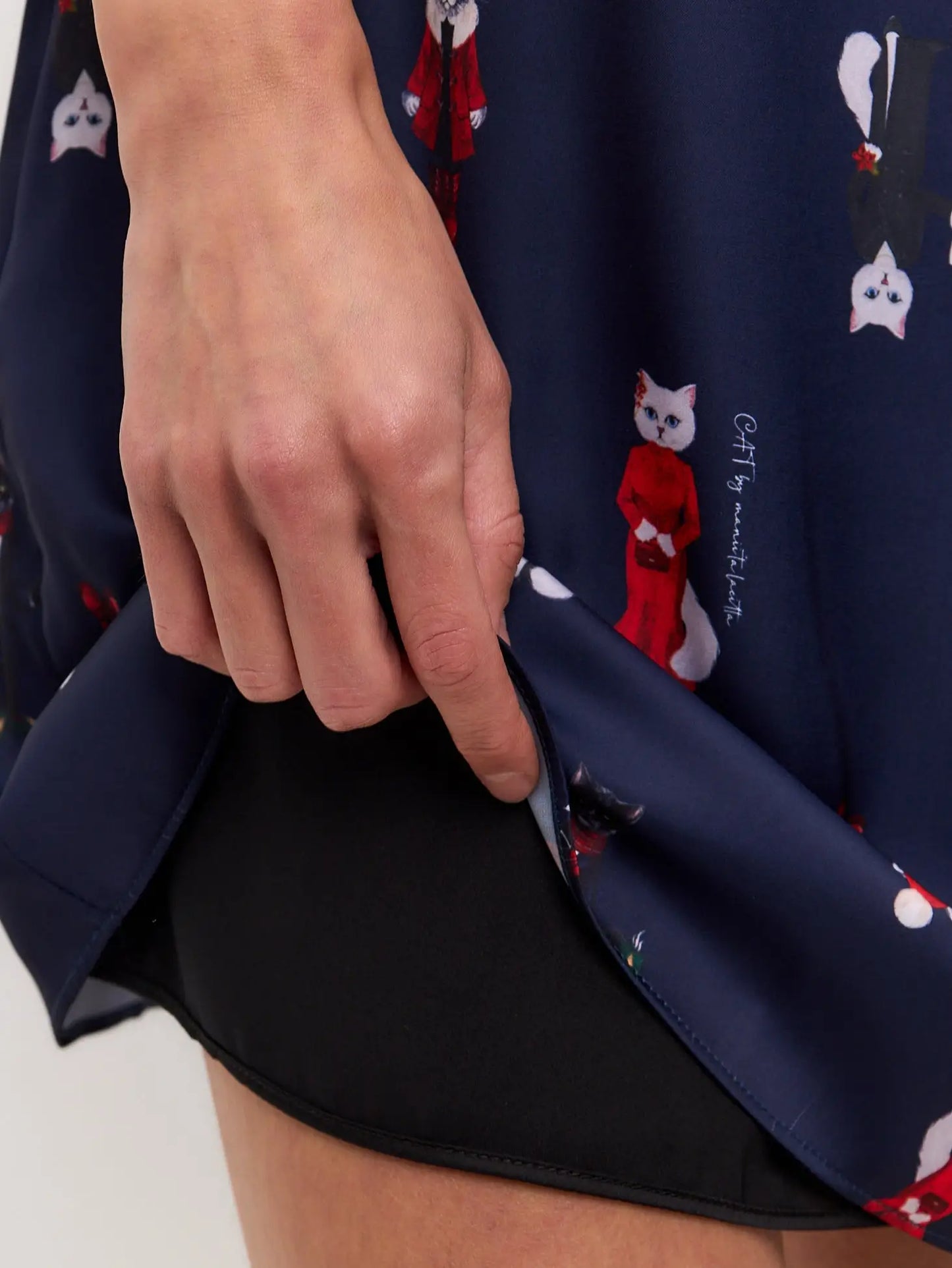 Blue Silk Loungewear | Loungewear For Cat Lovers | Cat e Lolette