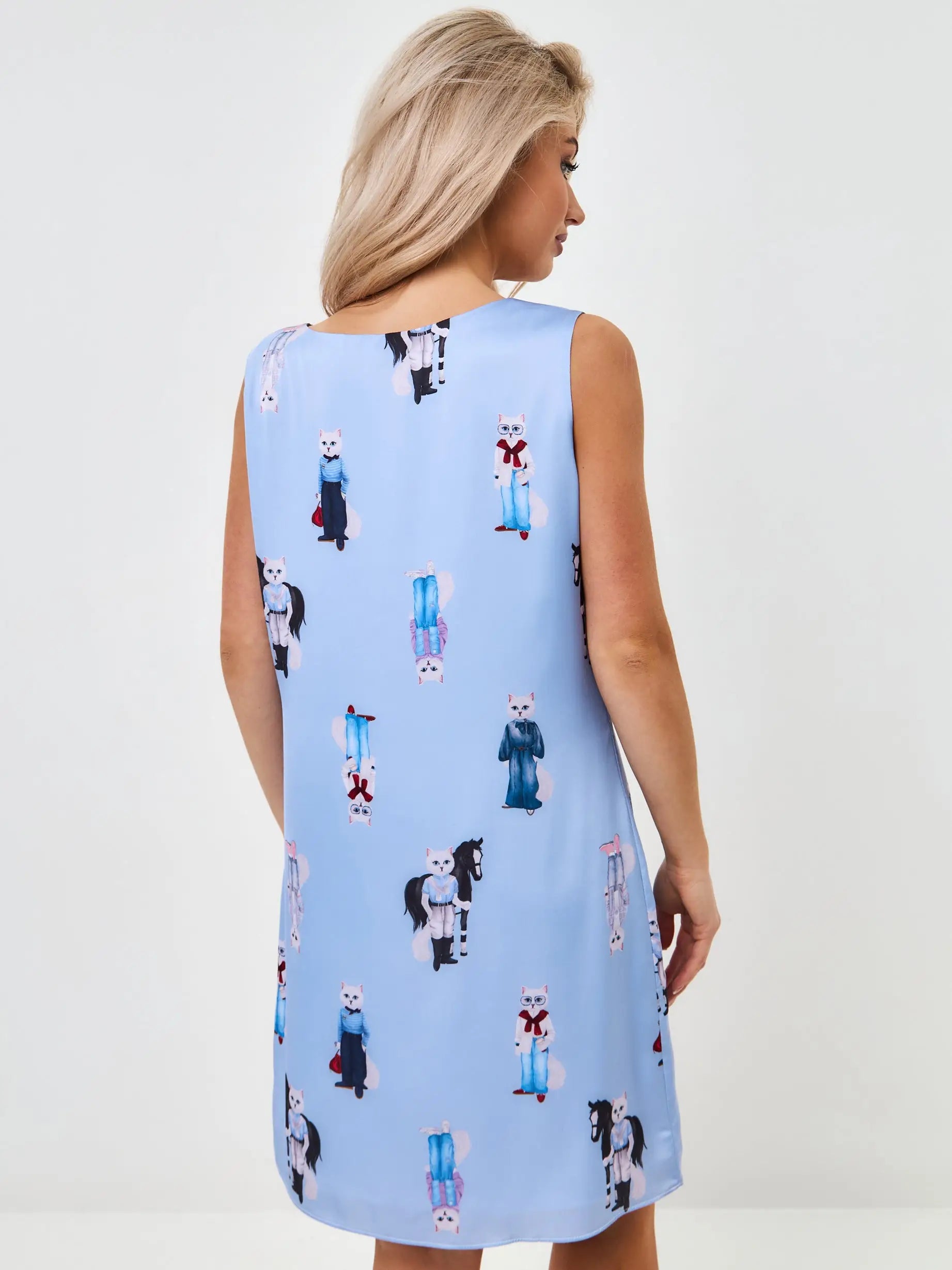 Blue Silk Loungewear | Loungewear For Cat Lovers | Cat e Lolette