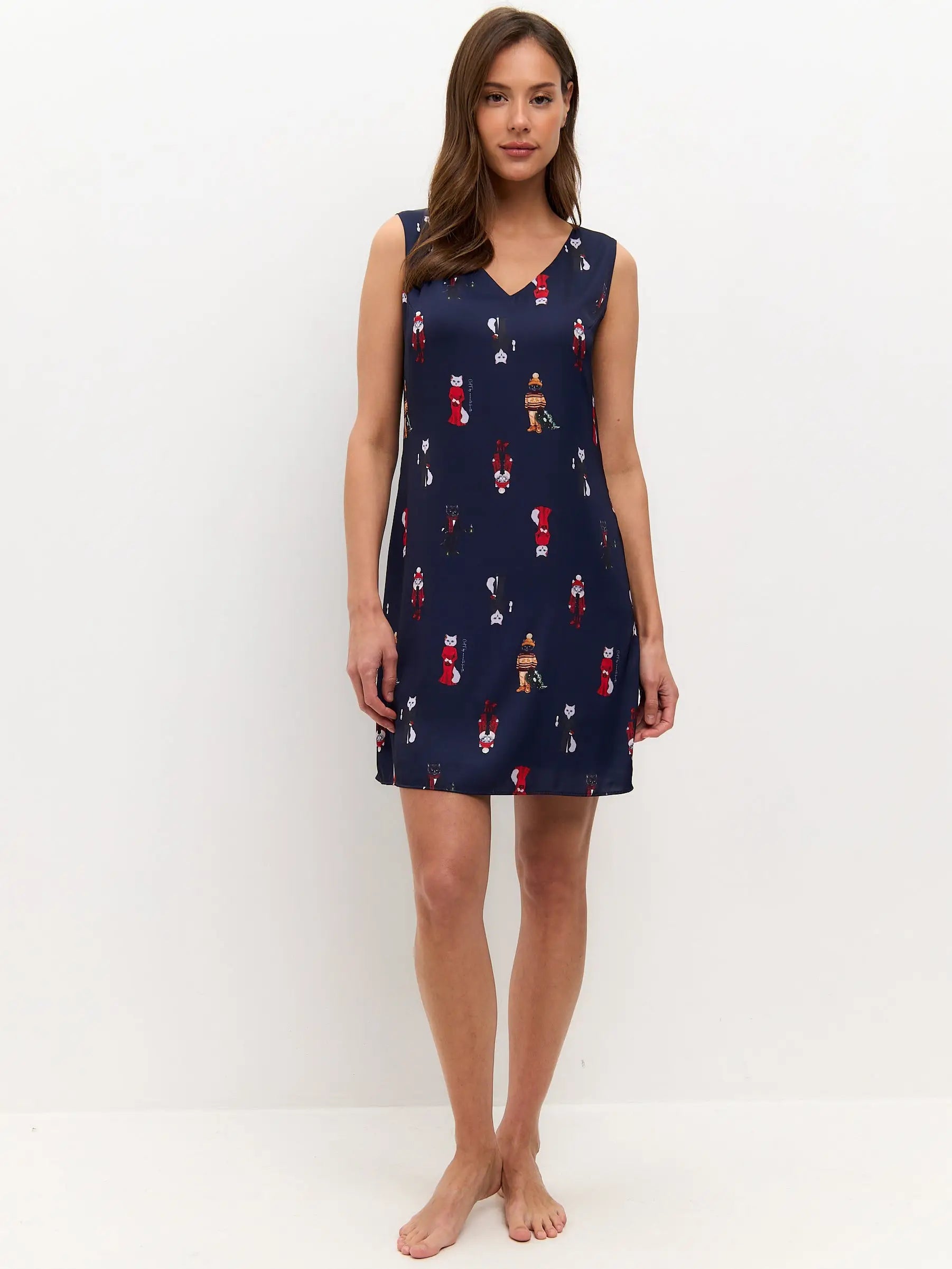 Blue Silk Loungewear | Loungewear For Cat Lovers | Cat e Lolette