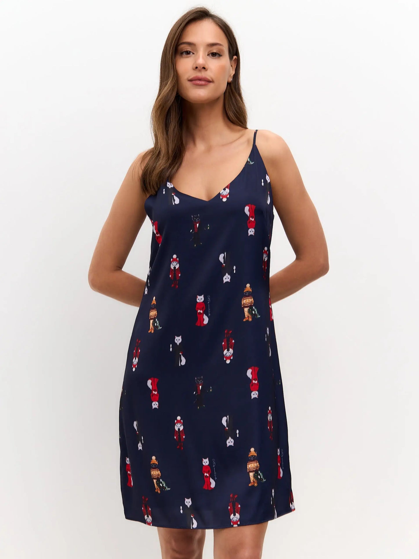 Blue Silk Loungewear | Loungewear For Cat Lovers | Cat e Lolette