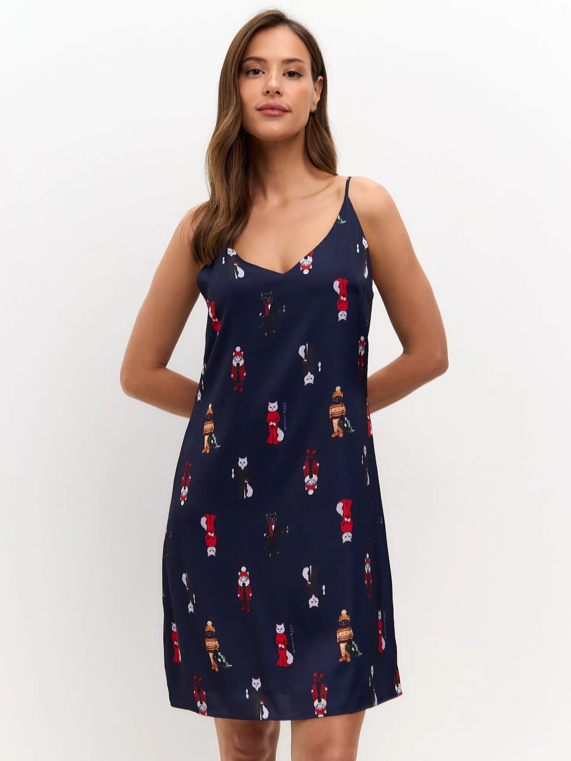 Blue Silk Loungewear | Loungewear For Cat Lovers | Cat e Lolette