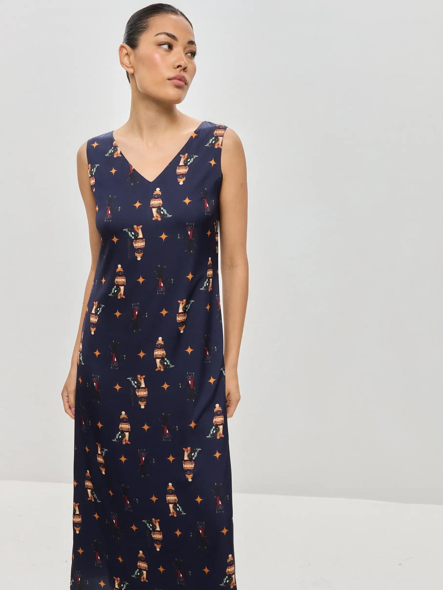 Blue Silk Loungewear | Loungewear For Cat Lovers | Cat e Lolette