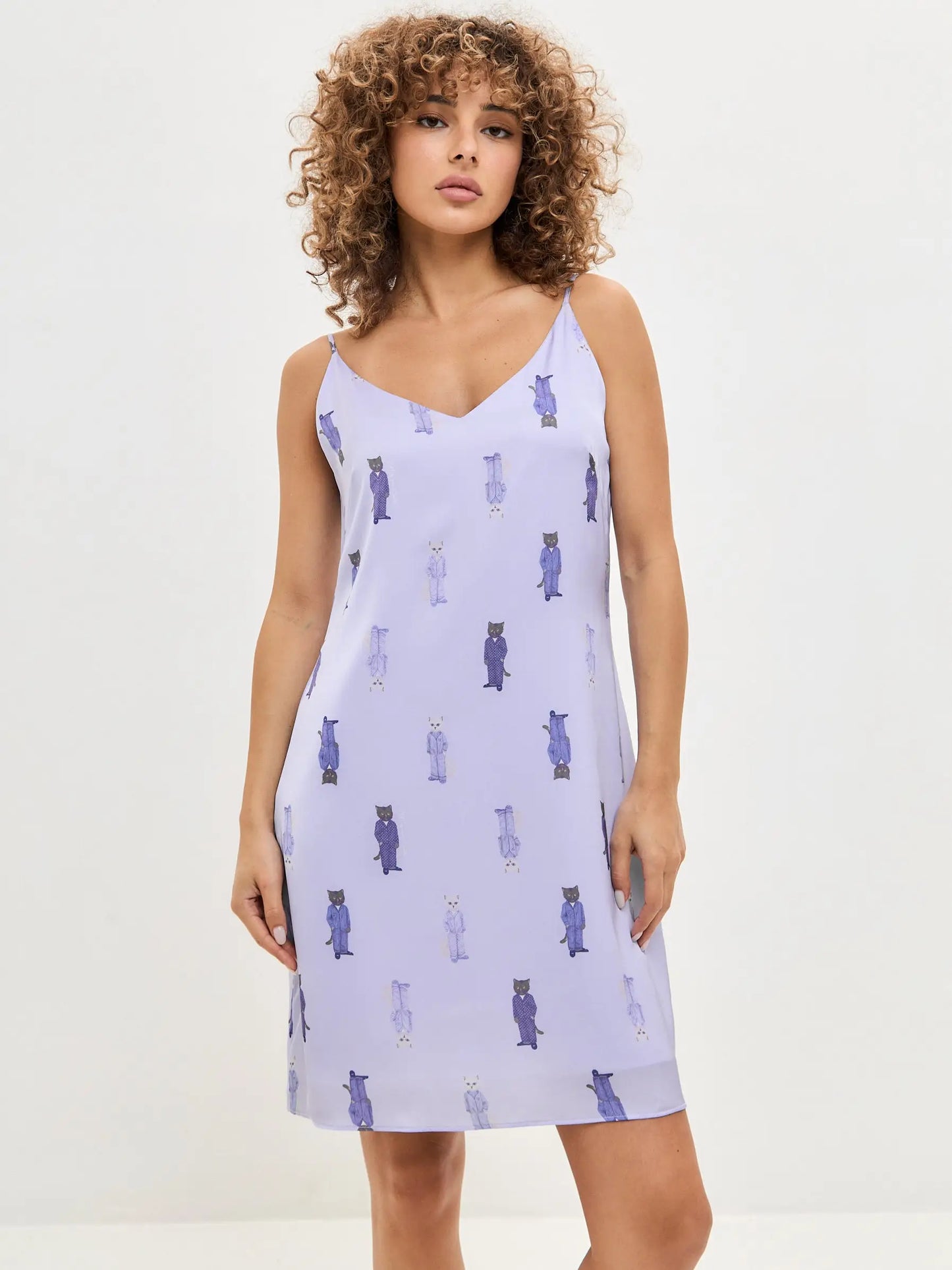 Blue Silk Loungewear | Loungewear For Cat Lovers | Cat e Lolette