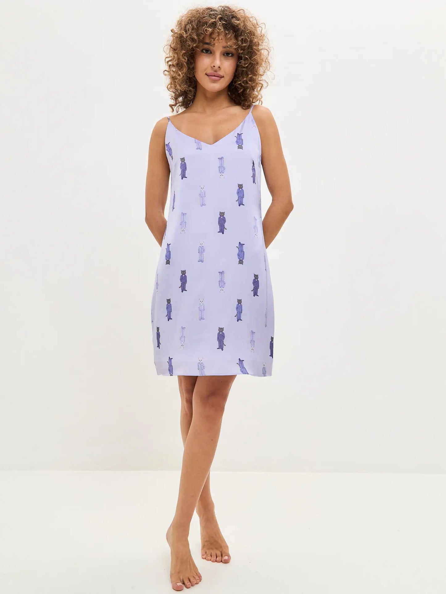 Blue Silk Loungewear | Loungewear For Cat Lovers | Cat e Lolette