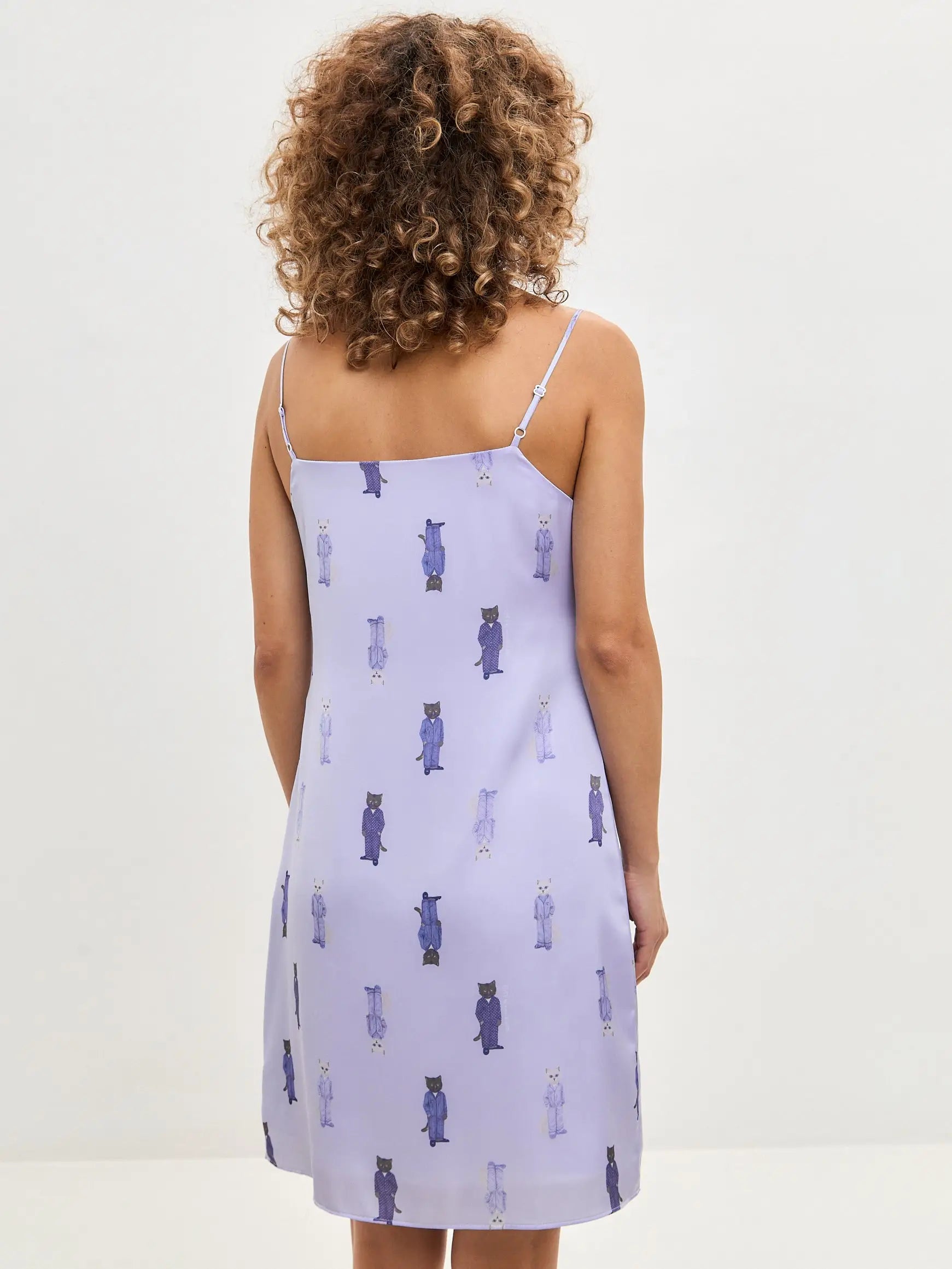 Blue Silk Loungewear | Loungewear For Cat Lovers | Cat e Lolette
