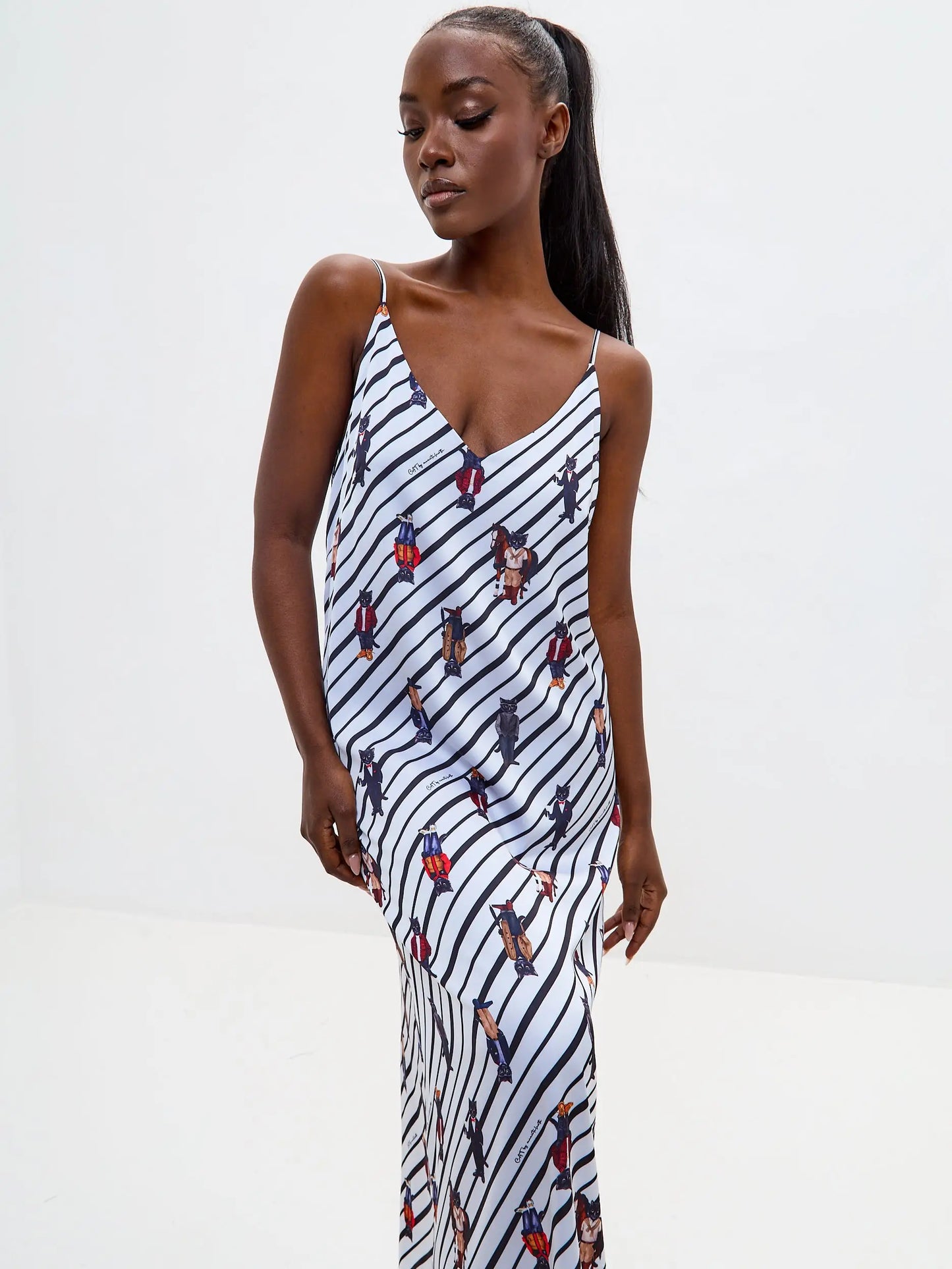 Blue Silk Loungewear | Loungewear For Cat Lovers | Cat e Lolette