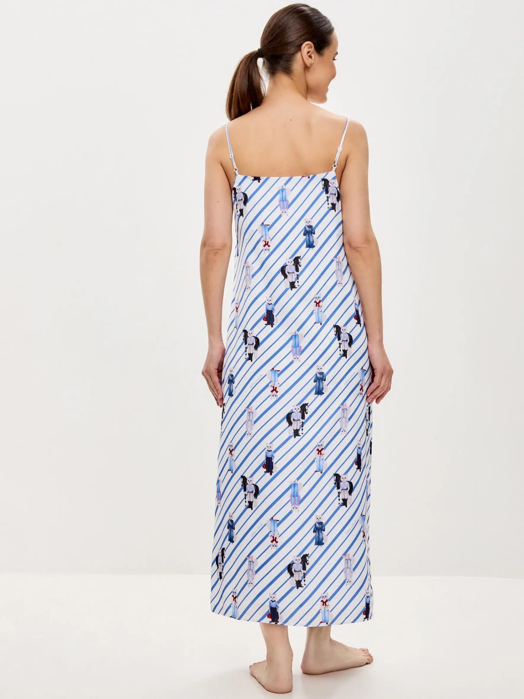 Blue Silk Loungewear | Loungewear For Cat Lovers | Cat e Lolette
